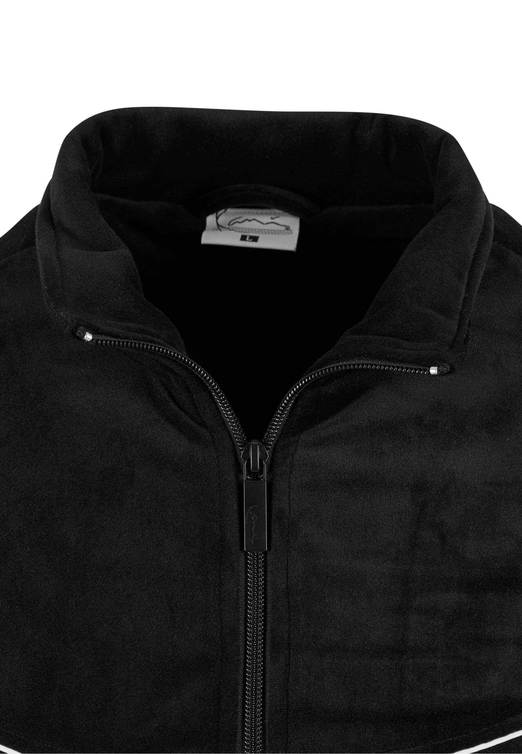 Thumbnail - Karl Kani Trainingsjacke "Karl Kani KM251-011-2 Kani Varsity Velours Trackjacket" 1 Stk. tlg. ohne Kapuze