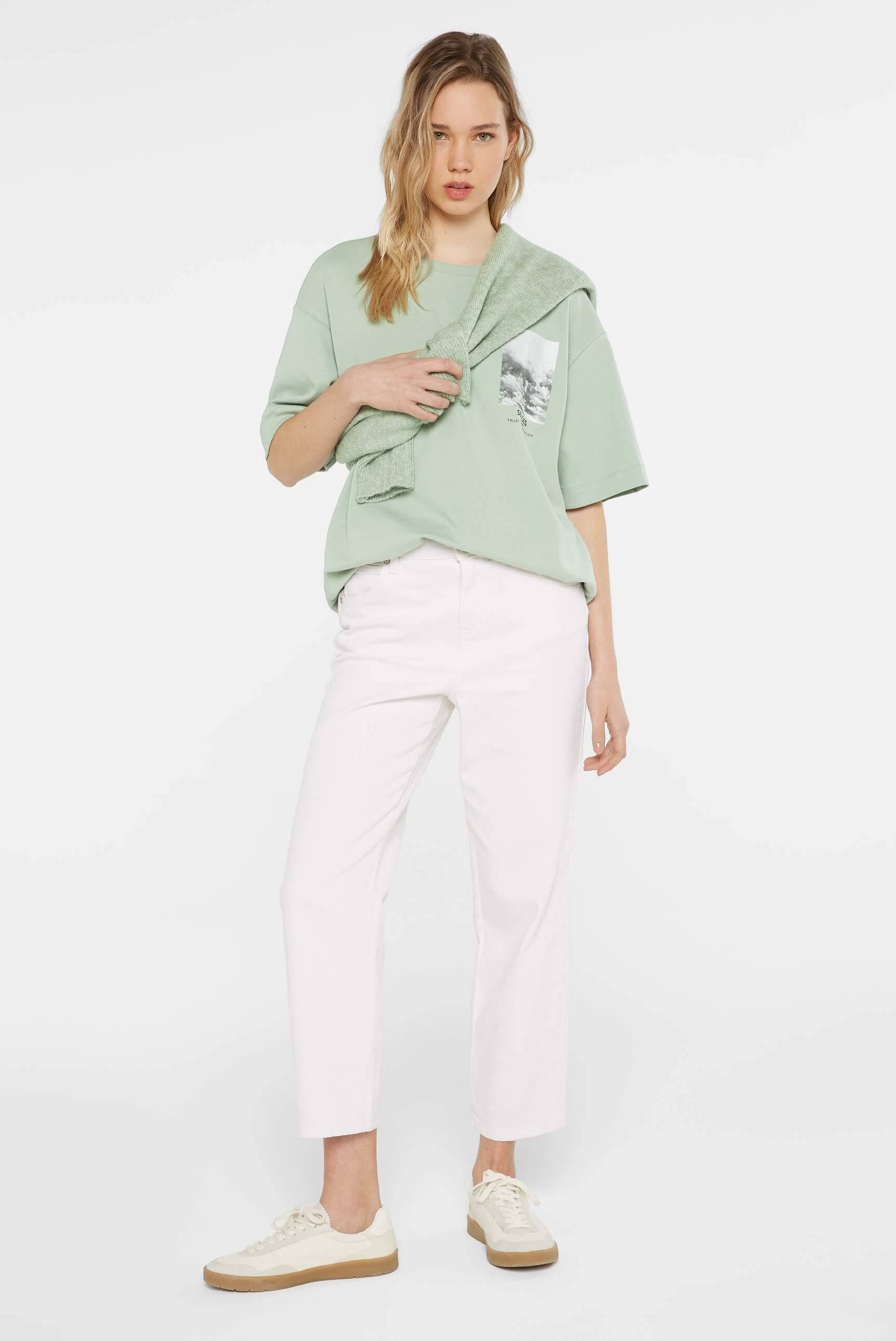 SENSES.THE LABEL Rundhalsshirt aus Baumwolle