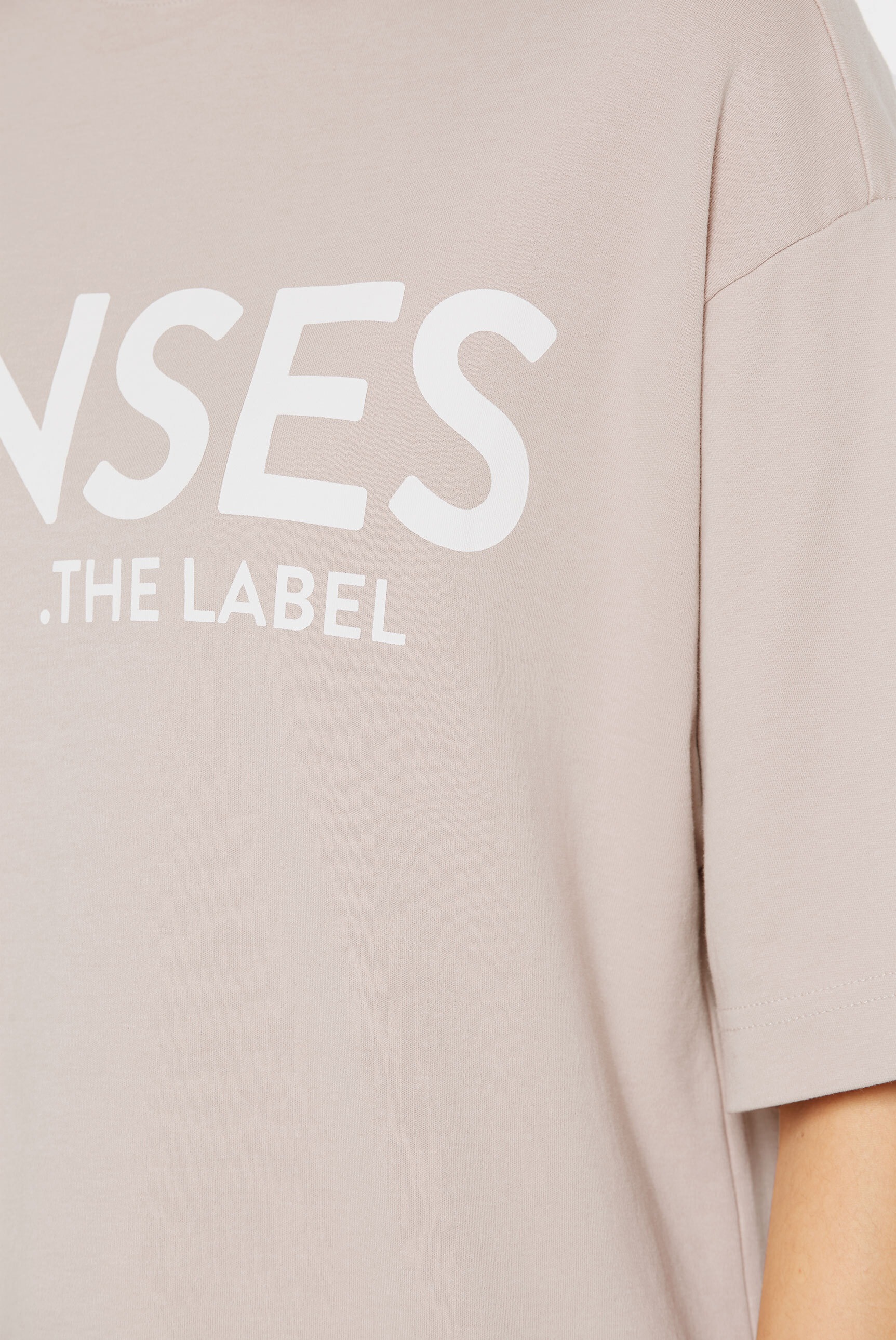 SENSES.THE LABEL Rundhalsshirt, aus Baumwolle