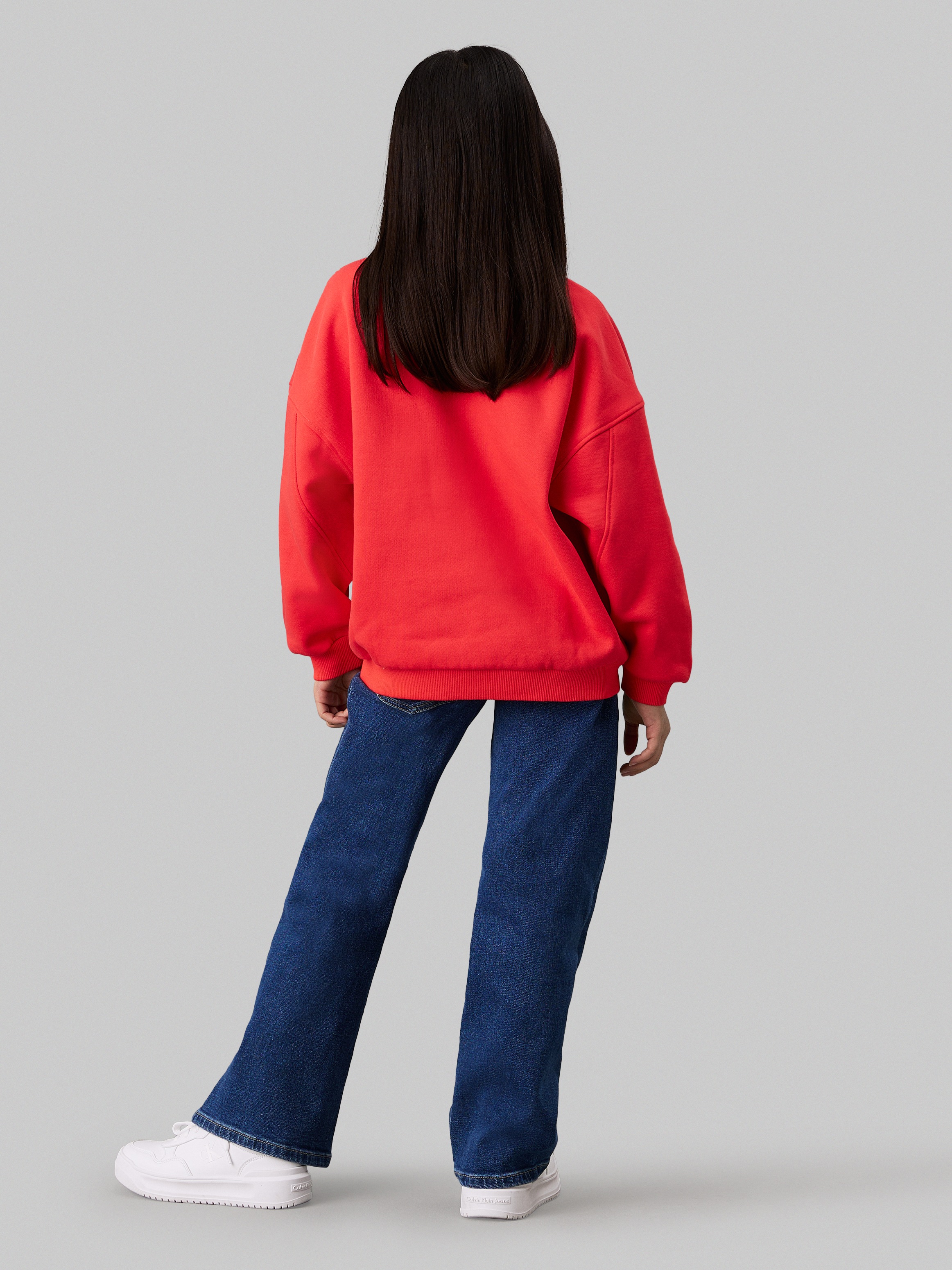 Calvin Klein Jeans Sweatshirt »Teddy Monologo Fleece Cn«, für Kinder bis 16 Jahre und mit Stickerei
