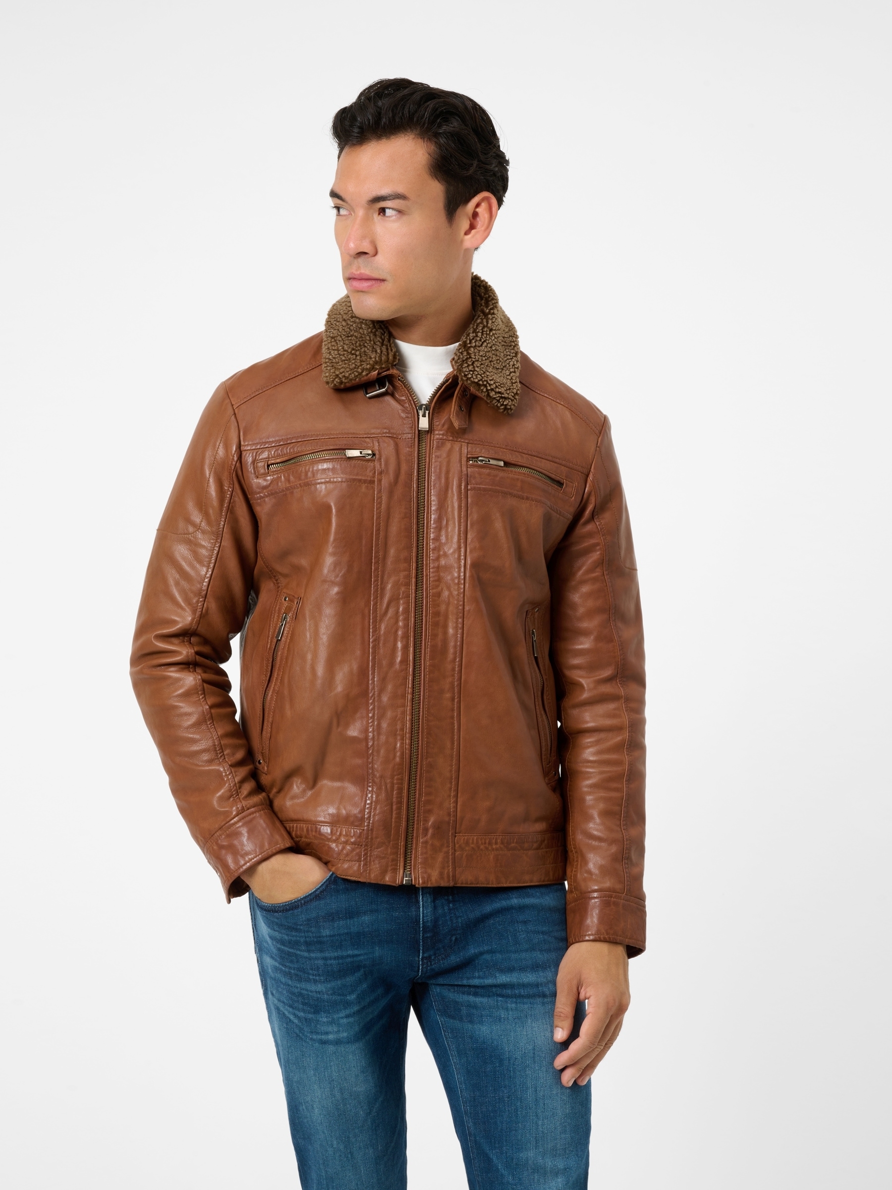 RICANO Lederjacke »Lederjacke Dino« Handgefertigt aus echtem Leder