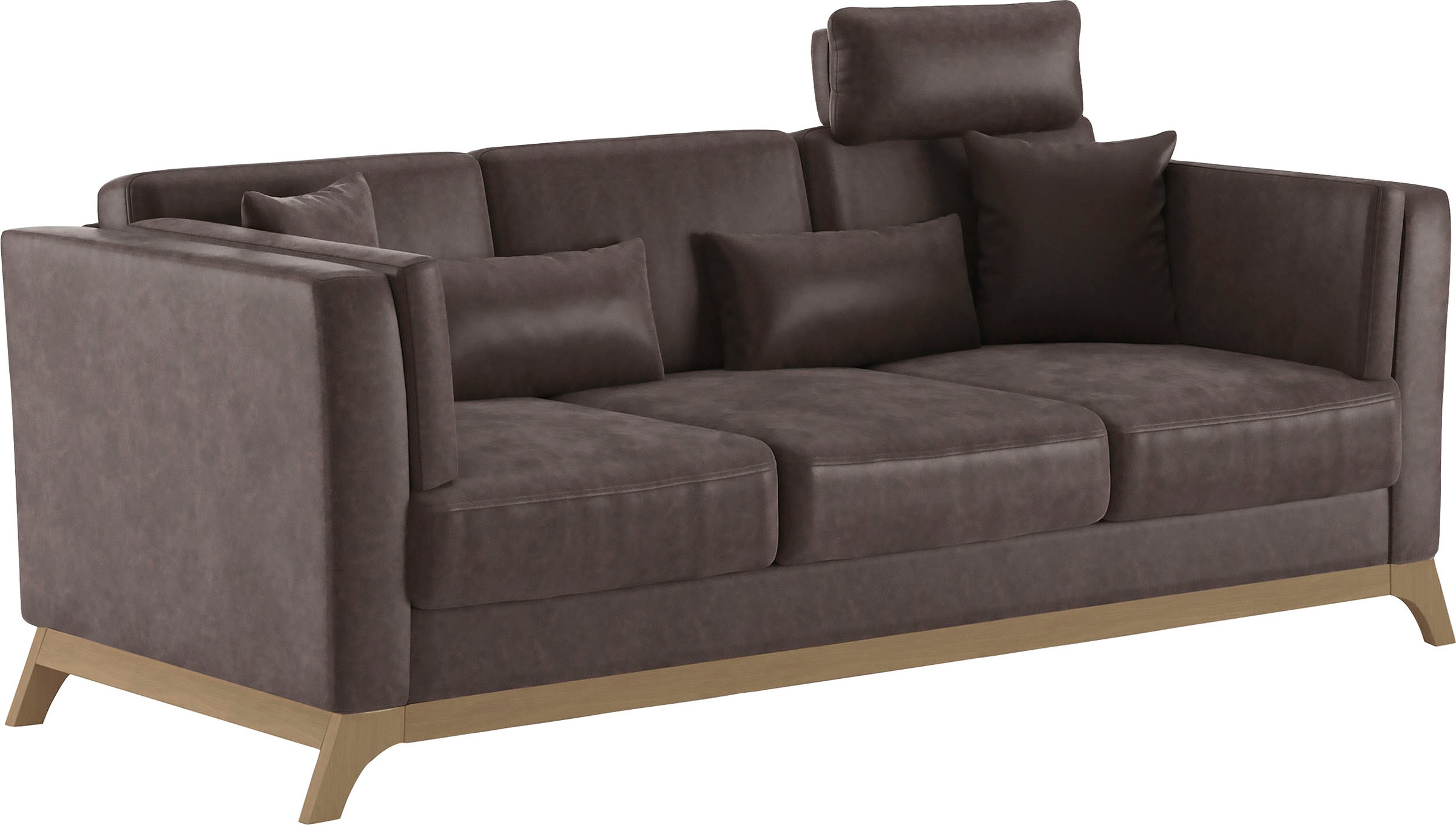Home affaire 3-Sitzer »Viva«, mit Holzrahmen aus Buche