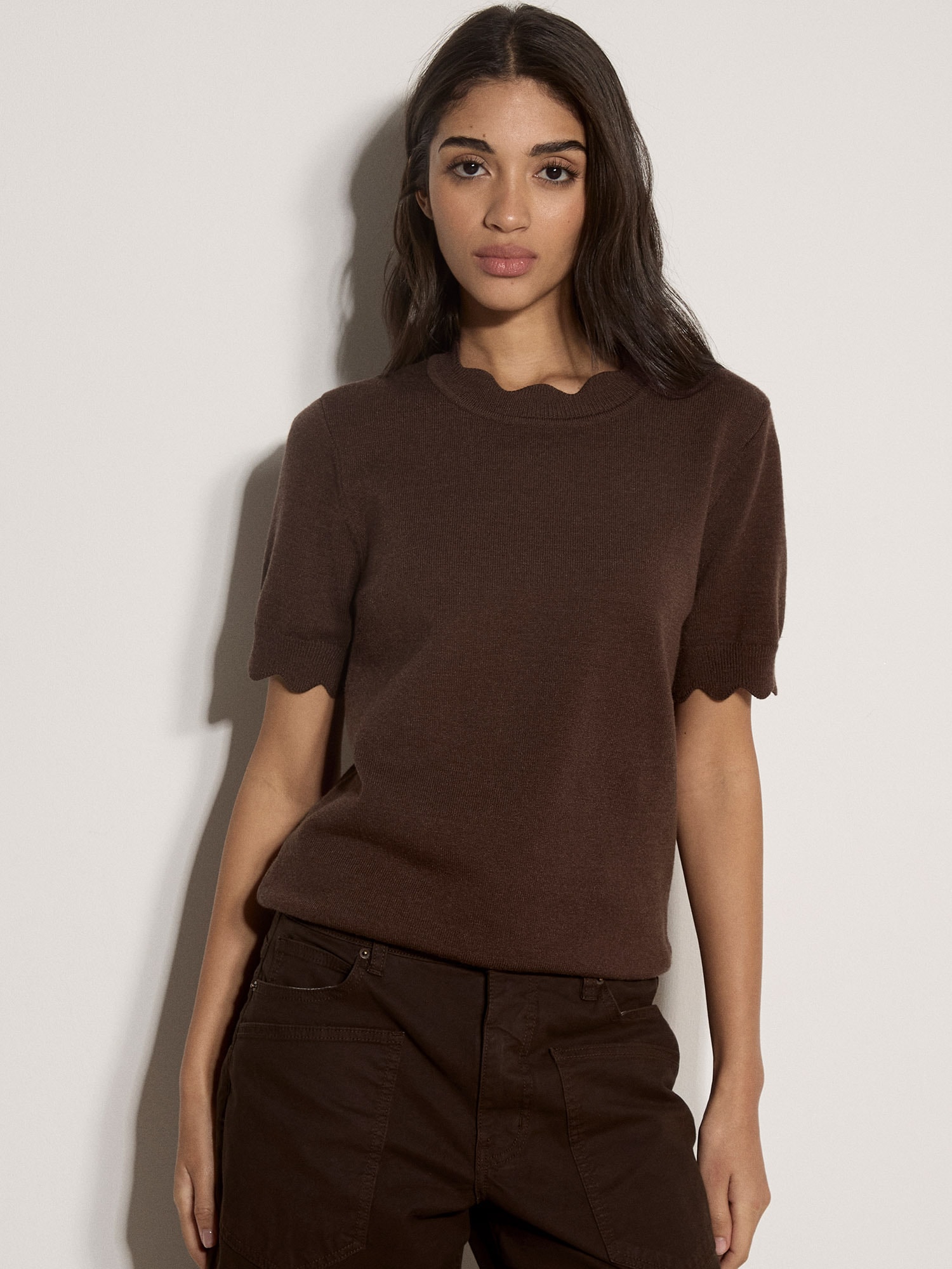 Apricot T-Shirt "Wellenrand Shirt"