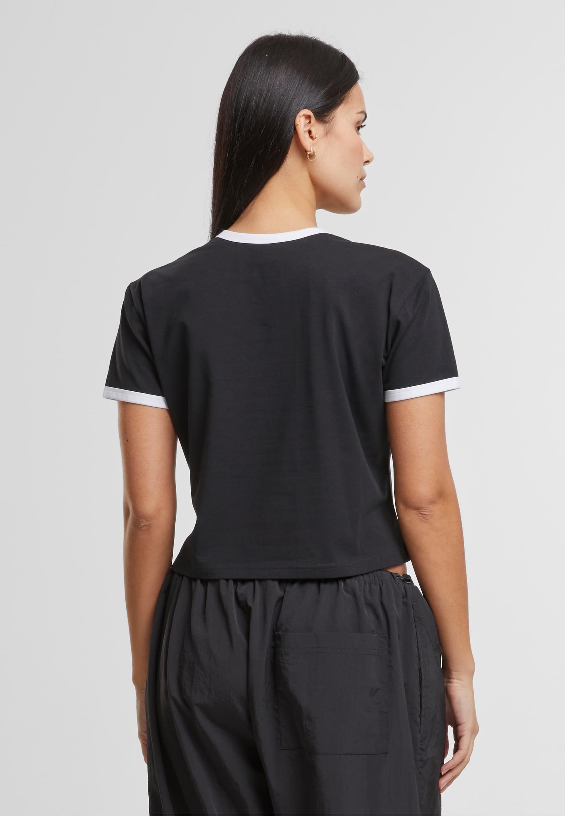 URBAN CLASSICS T-Shirt »Urban Classics Ladies Contrast Retro T-Shirt«, (1 tlg.)