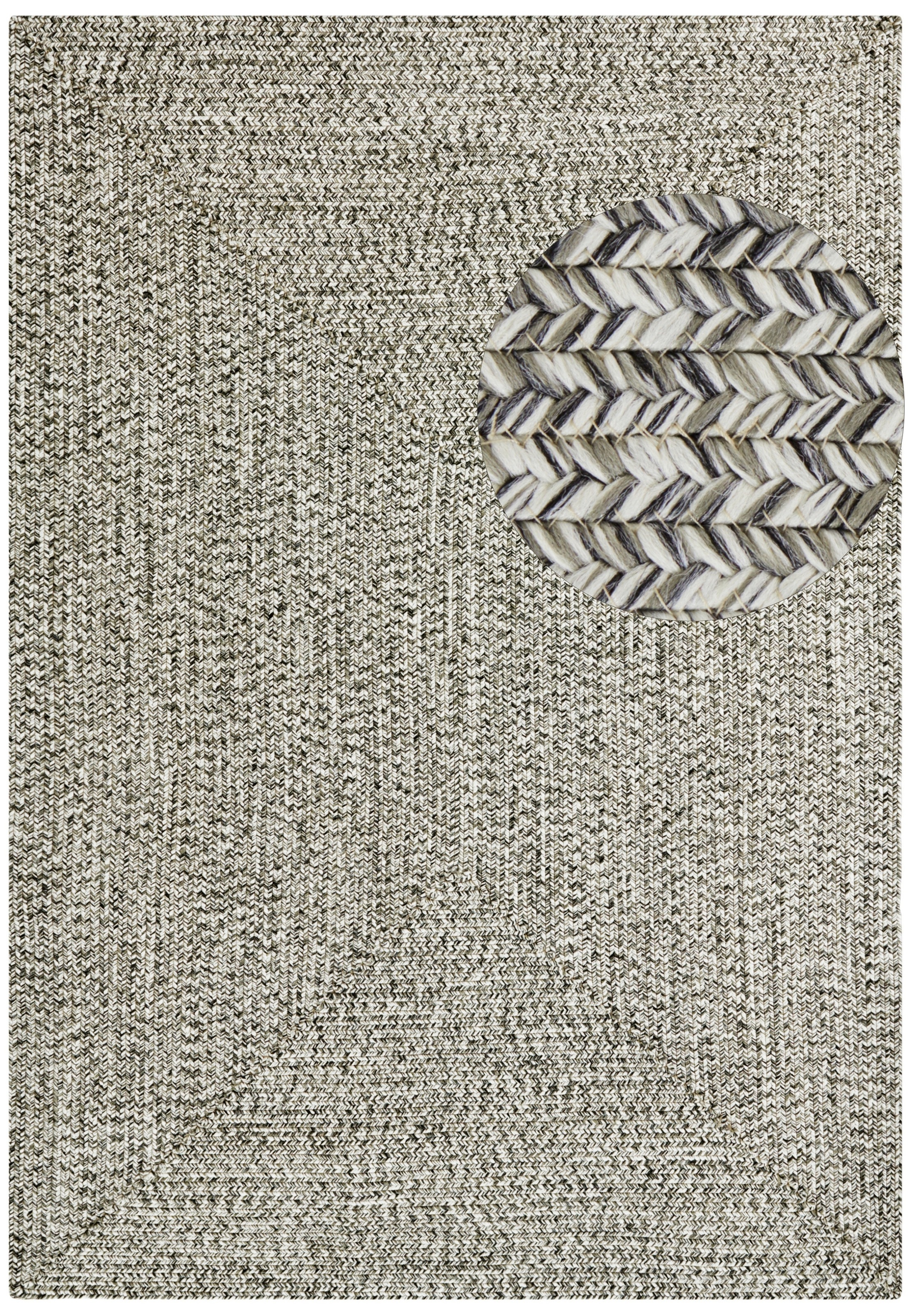 NORTHRUGS Teppich »Trenzado«, rechteckig, 10 mm Höhe, In- & Outdoor, Handmade-Look, Läufer, Wetterfest, Balkon, Wohnzimmer