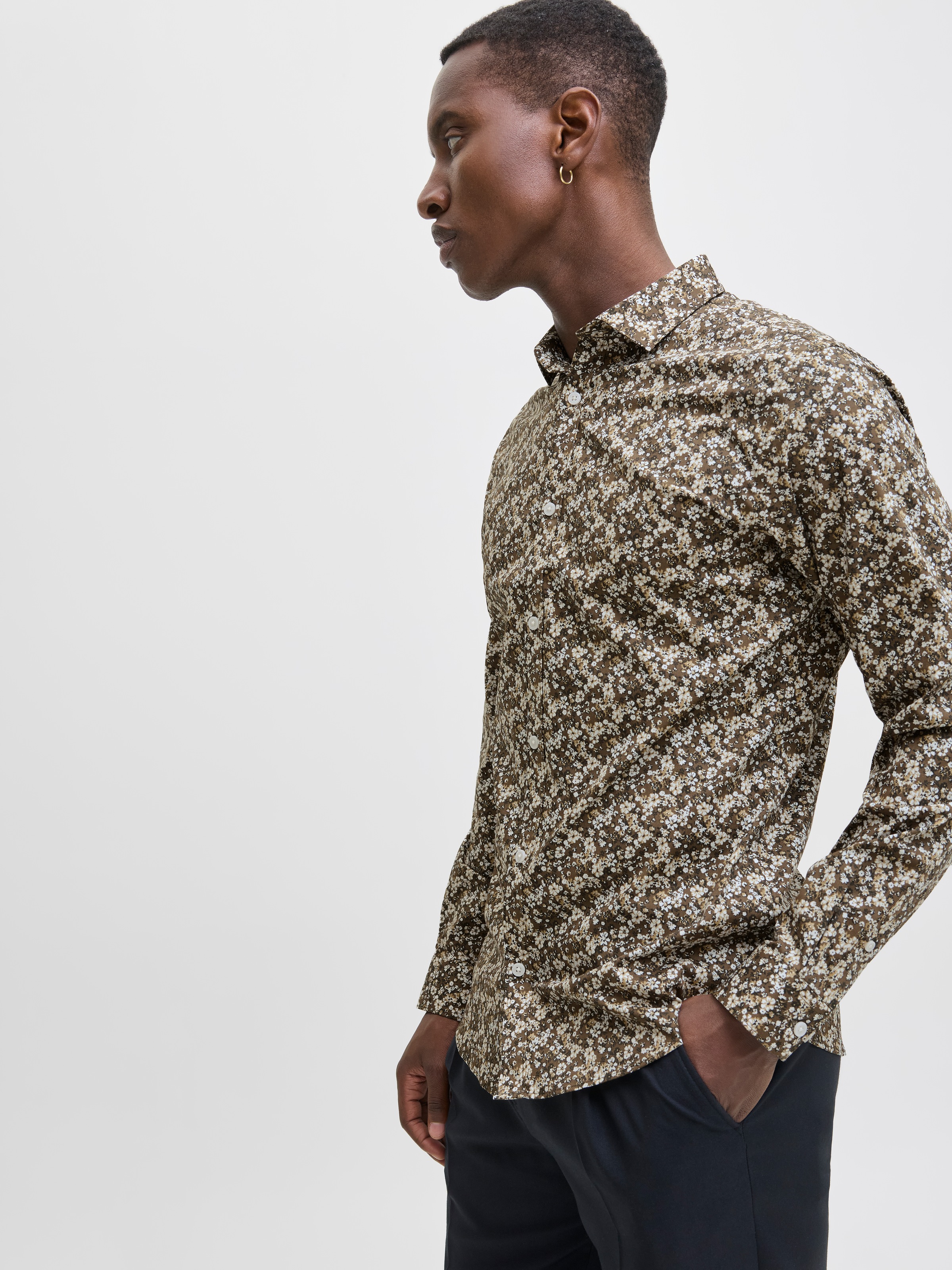 Jack & Jones Langarmhemd »JPRBLABLACKPOOL STRETCH AOP LS SHIRT SN«