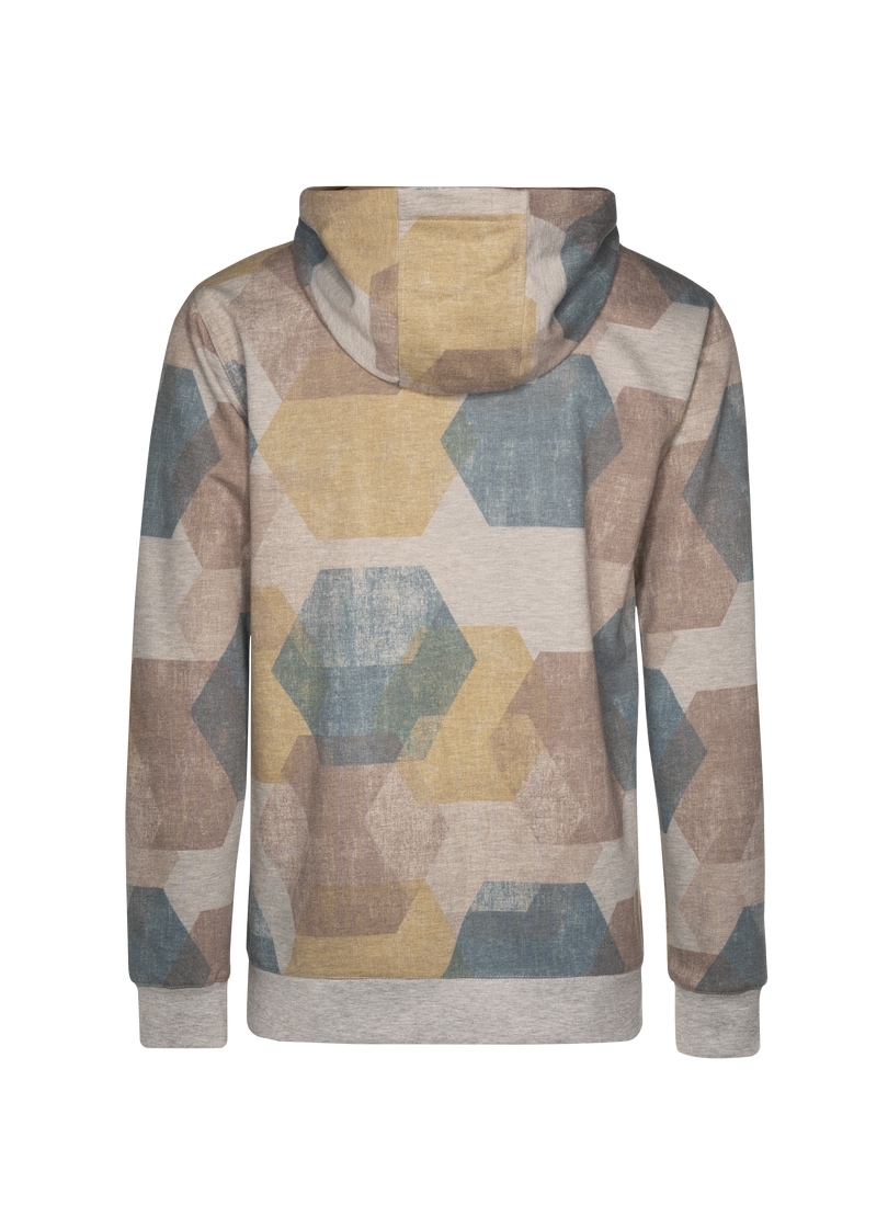 Trigema Sweatshirt »TRIGEMA Hoodie mit modischem Allover-Print«