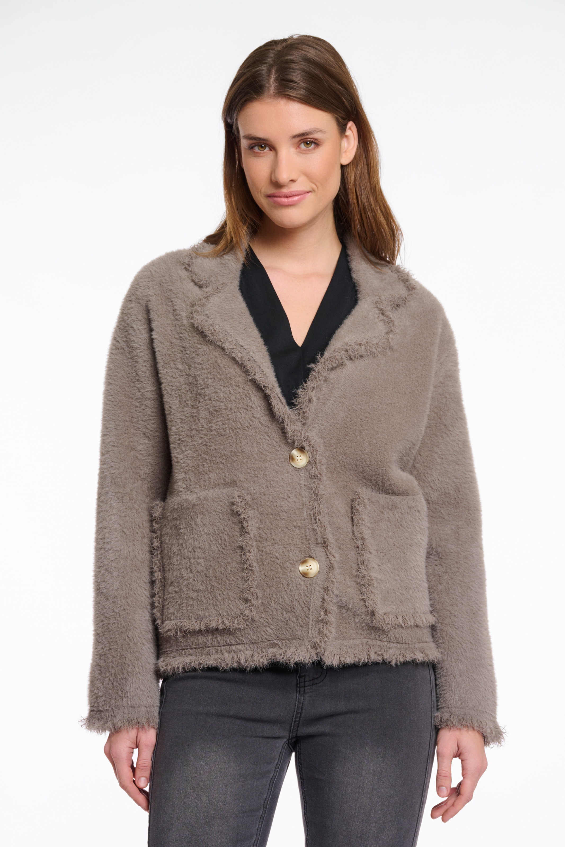 Rino & Pelle Bouclèjacke "SENA" mit Revers Kragen günstig online kaufen