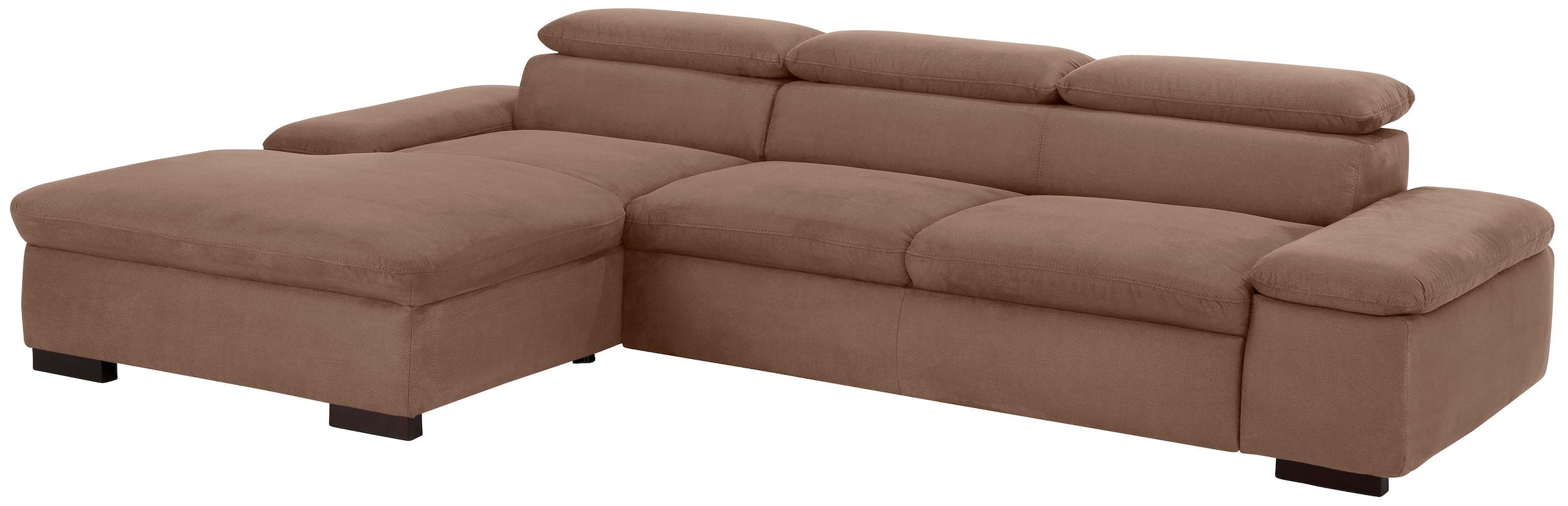Home affaire Ecksofa »Alberto L-Form«, mit Kopfteilverstellung, wahlweise mit Bettfunktion