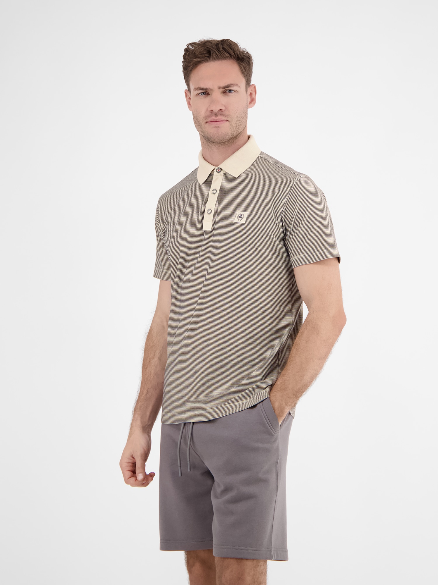 LERROS Poloshirt »LERROS Herren Poloshirt, gestreift«