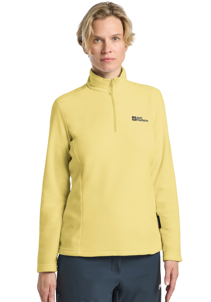 Jack Wolfskin Stehkragenpullover "TAUNUS HZ W" Fleecepullover, Halfzip-Reißverschluss, Stehkragen