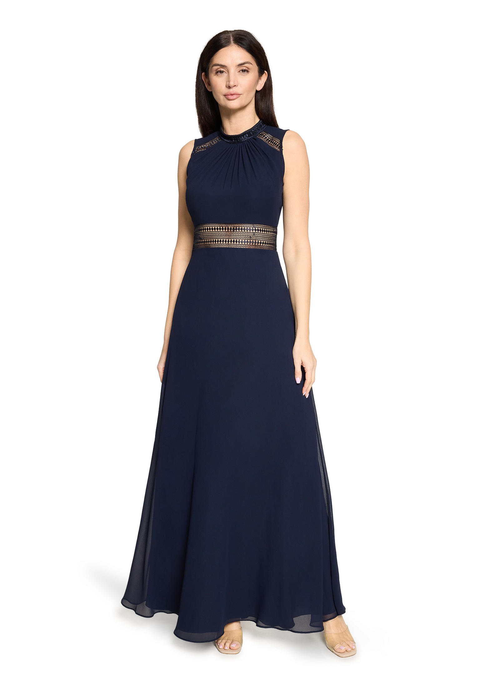 Vera Mont Abendkleid "Damen rückenfrei" Ohne Tasche Aufgesteppte Bänder günstig online kaufen