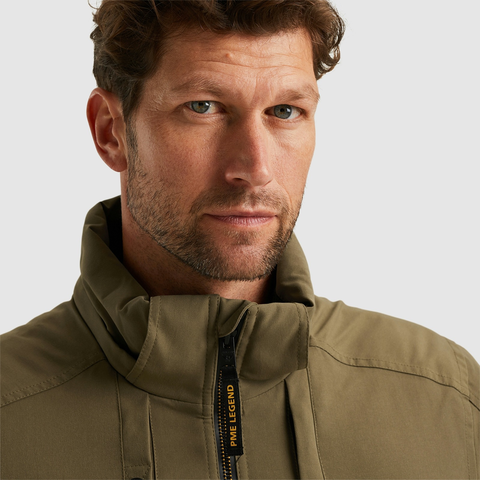 PME LEGEND Outdoorjacke »Semi long jacket STEARPACKER Ottoman«, mit Kapuze, mit Kapuze