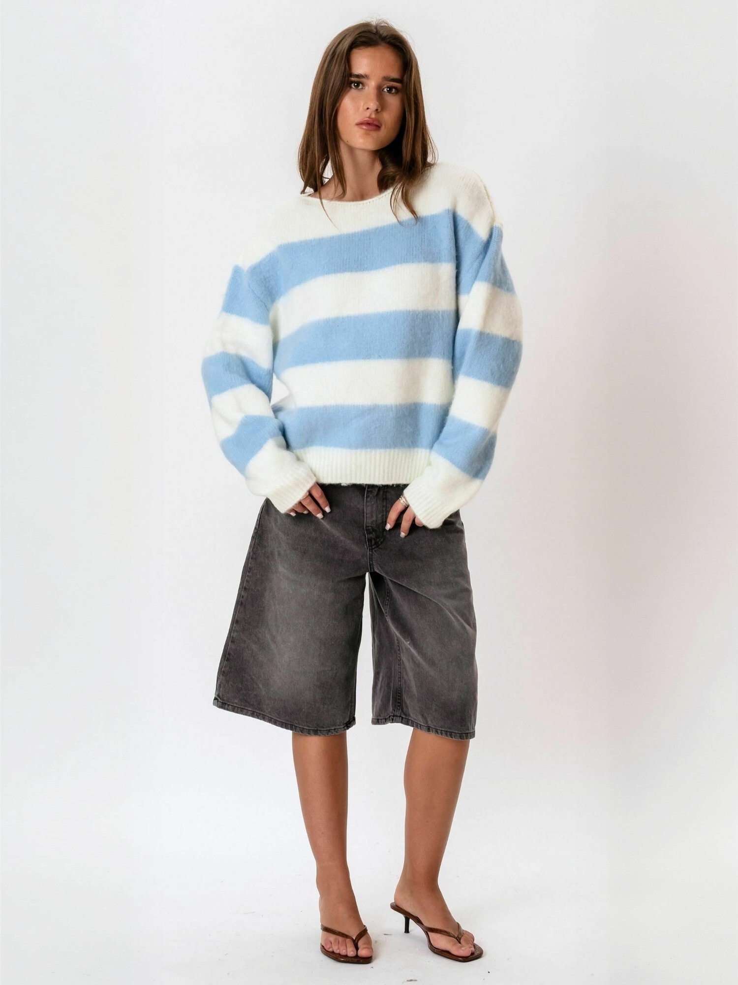 ITS MAY Rundhalspullover »ITS MAY Sweater Striped«