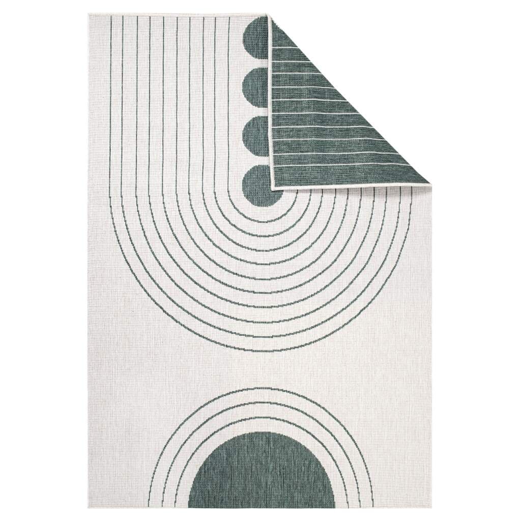 Carpet City Outdoorteppich »DUO RUG 5739«, rechteckig, 5 mm Höhe, Wendeteppich Wetterfest In- & Outdoor, Balkon, Terrasse, Wohnzimmer