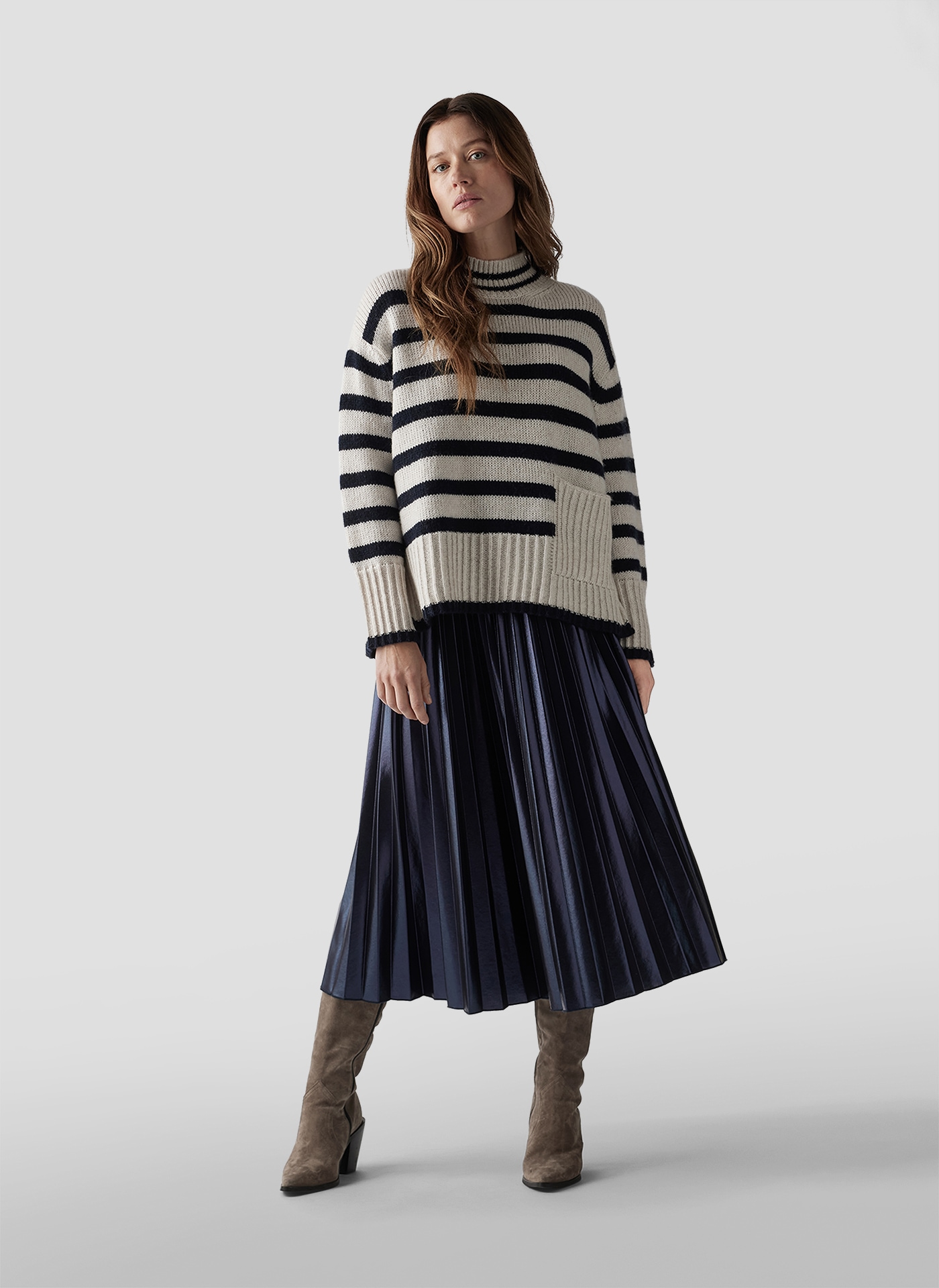 LeComte Schlupfrock »LeComte Eleganter Plisseerock mit Bund«