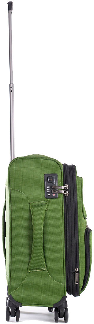 Stratic Weichgepäck-Trolley »Bendigo Light + S, green«, 4 Rollen, Handgepäck Reisekoffer Reisegepäck TSA-Zahlenschloss