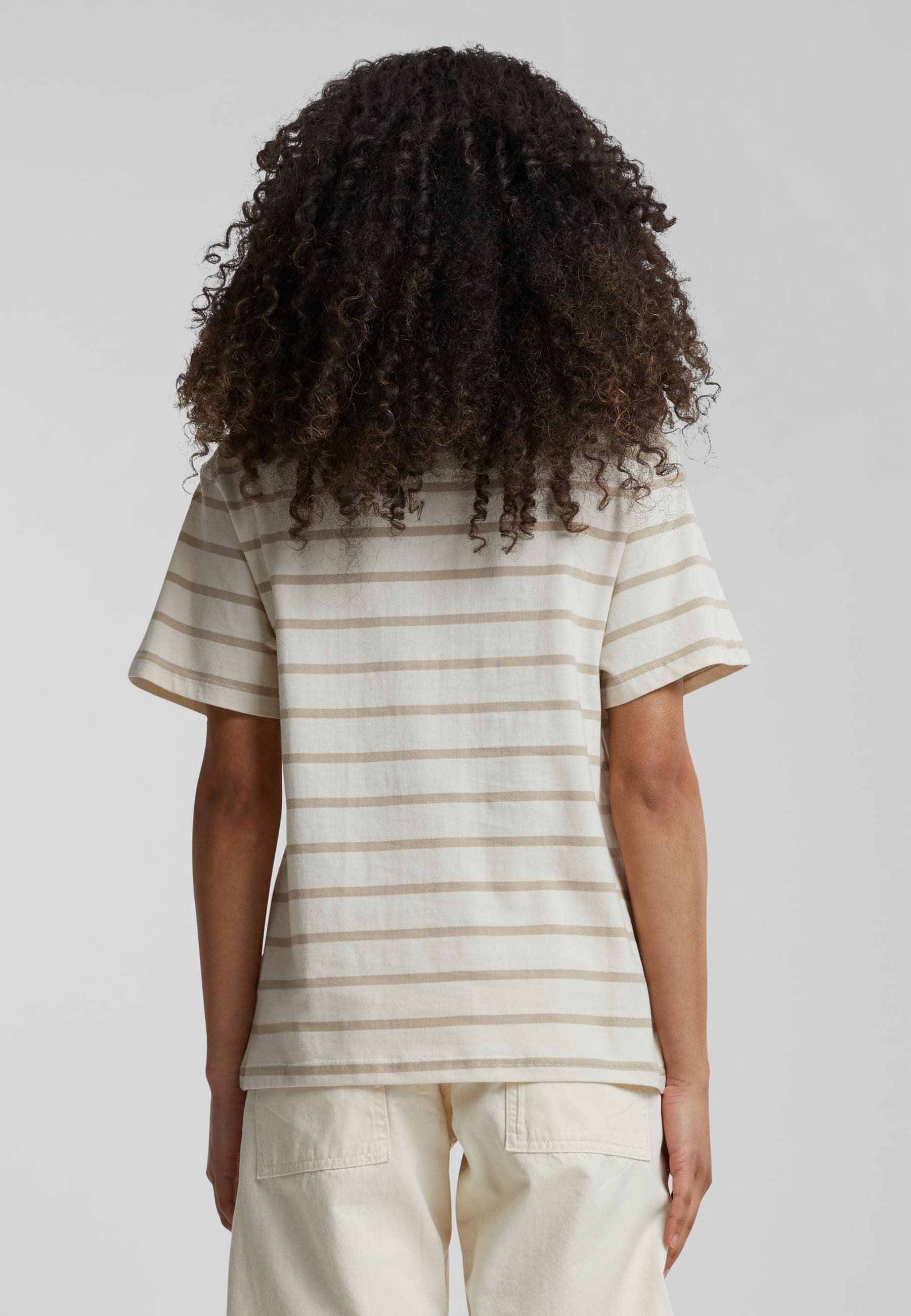 URBAN CLASSICS T-Shirt »Urban Classics Damen Ladies Striped Boxy Tee«, (1 tlg.)