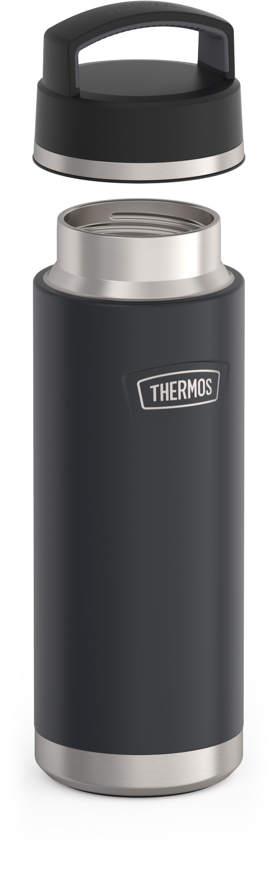 THERMOS Isolierflasche »ICON BEVERAGE BOTTLE, Edelstahlkörper, spülmaschinenfest«, (1 tlg.), 0,71l, 18h heiß & 24h kalt, extra große Öffnung, absolut dicht