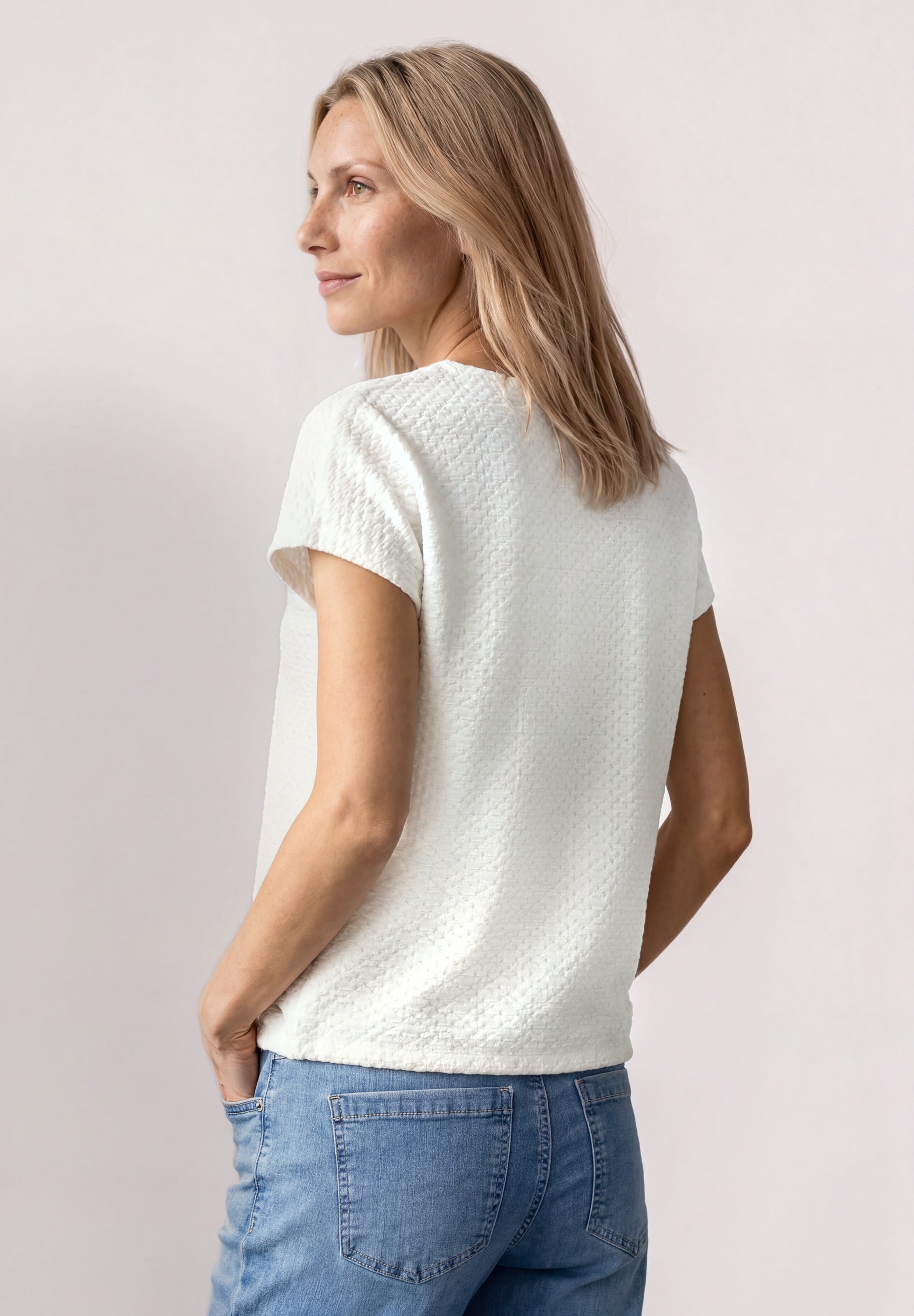 STREET ONE T-Shirt mit Rundhalsausschnitt