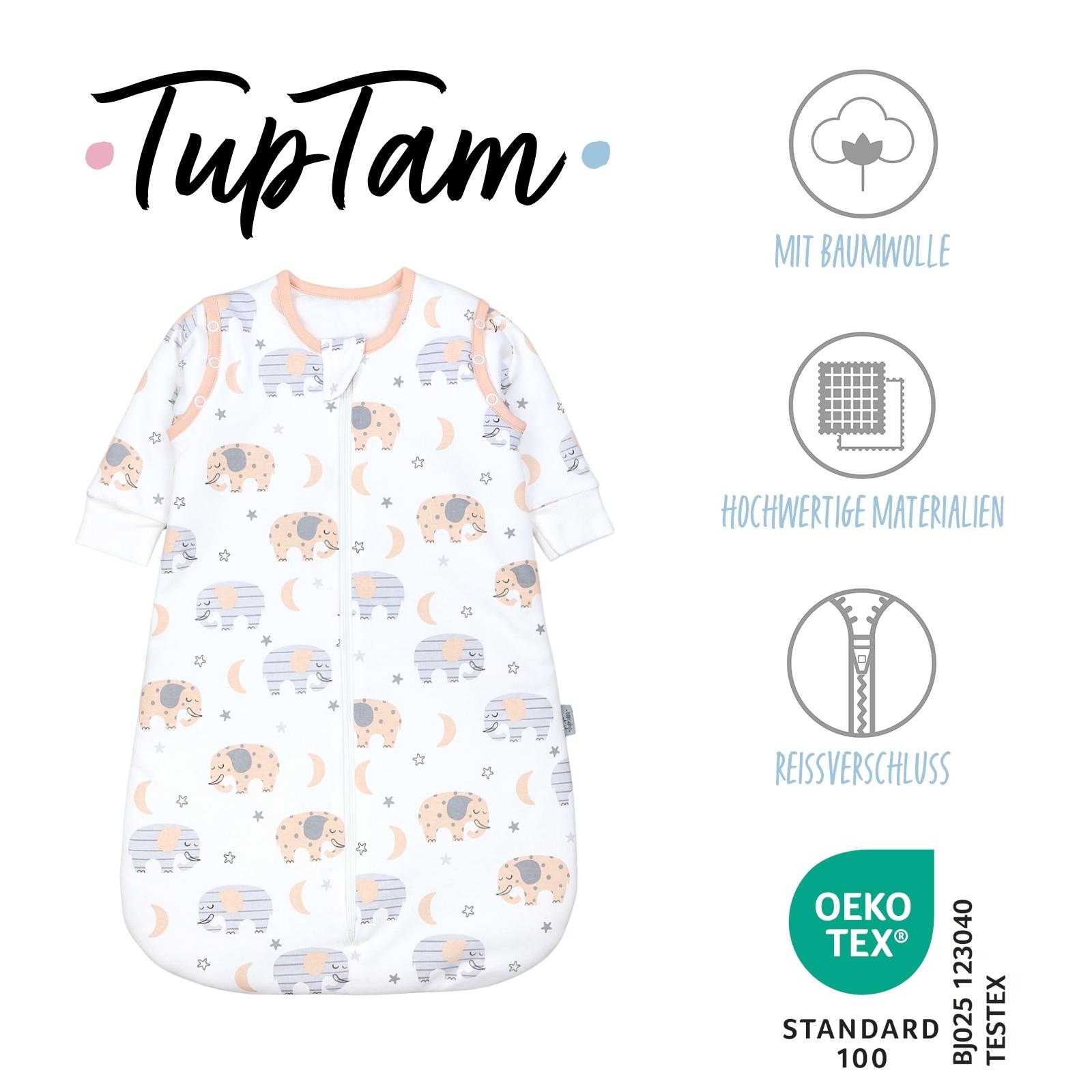 TupTam Babyschlafsack »Kugelschlafsack Baby Ganzjahres Schlafsack Wattiert«