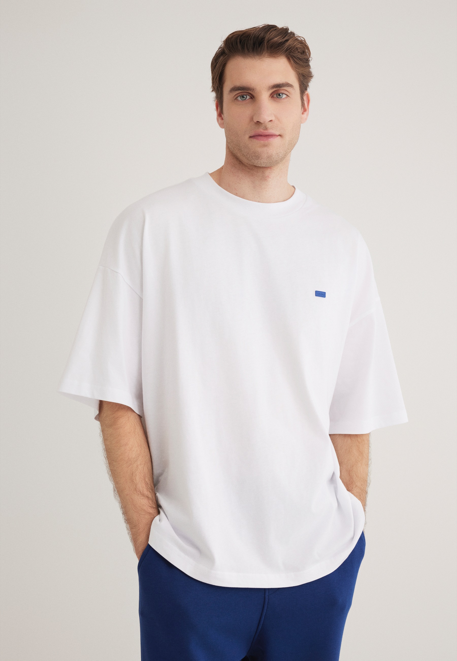 Mavi Langarmshirt »CREW NECK T-SHIRT«, Basic T-Shirt