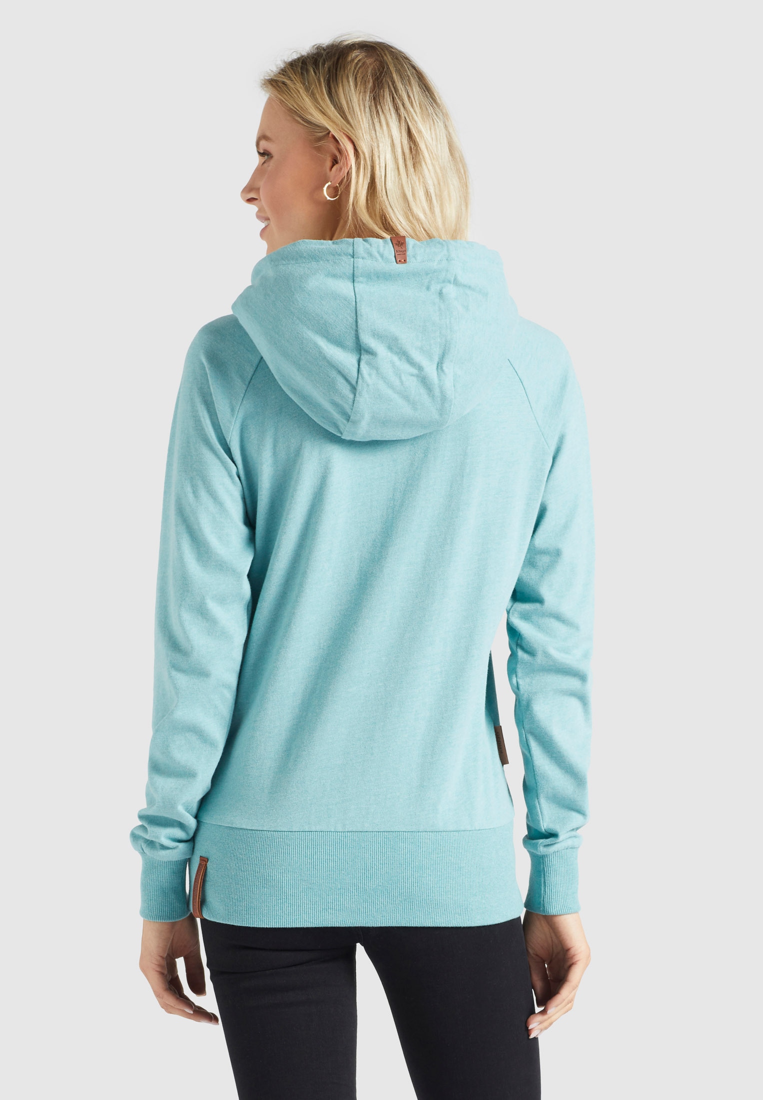 khujo Longsleeve »LINNEA«, aus weichem Jersey mit Kapuze