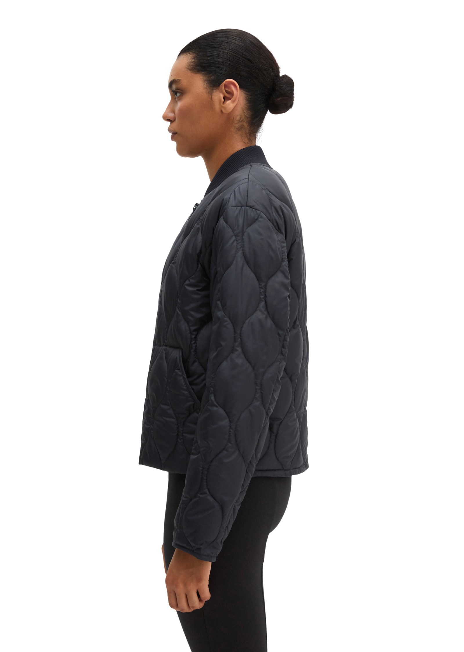 Marc O'Polo Outdoorjacke »aus recyceltem Polyester« ohne Kapuze