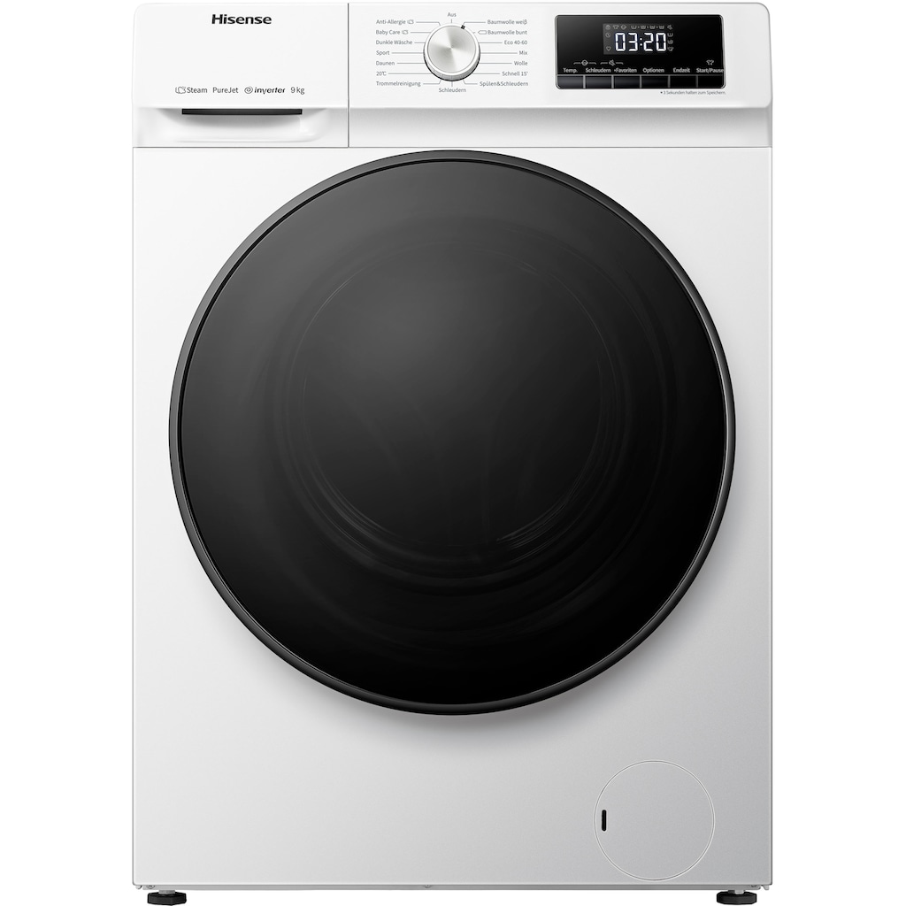 Hisense Waschmaschine, WFQA9014EVJM, WFQA9014EVJM, 9 kg, 1400 U/min