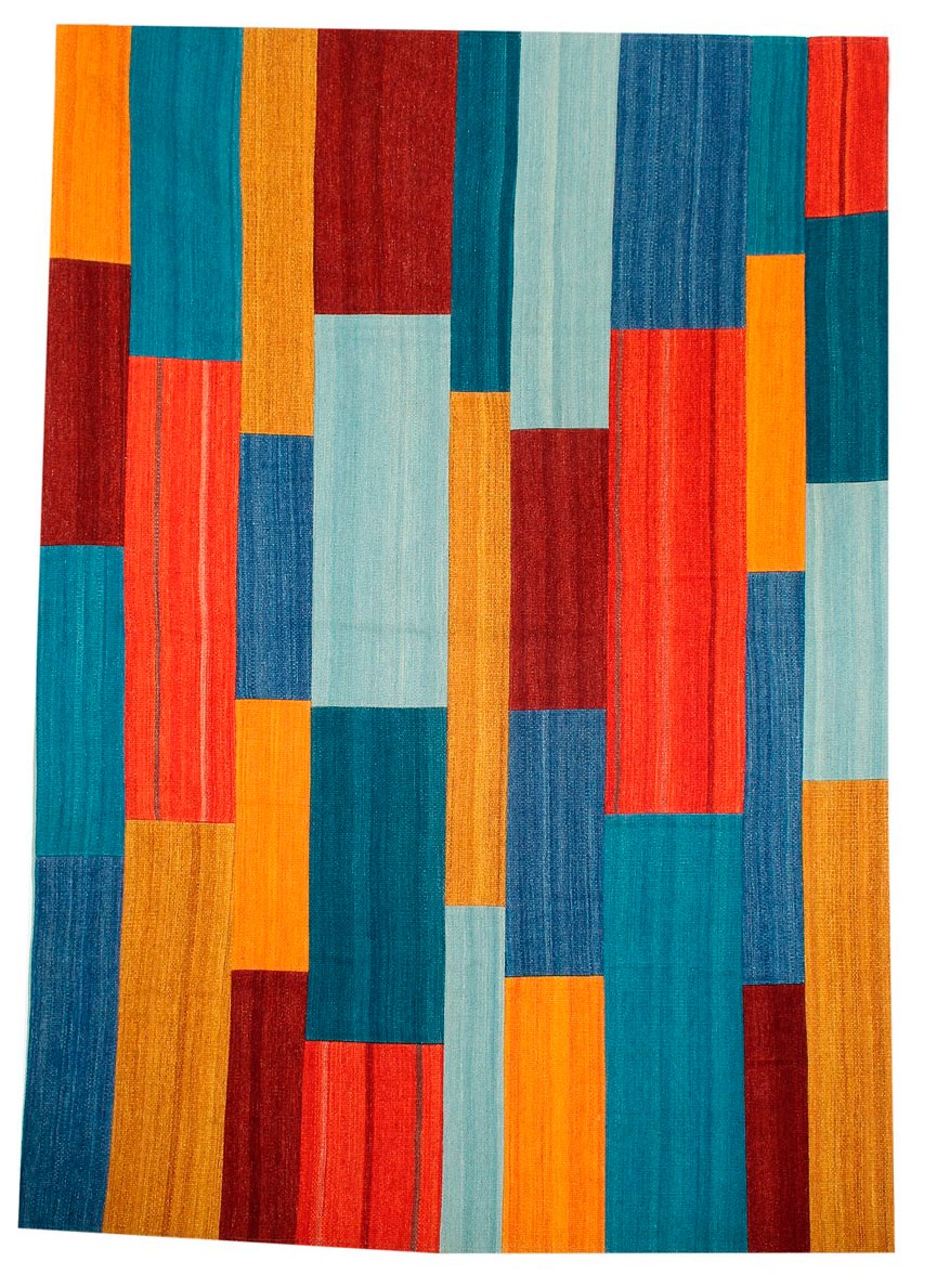 Kayoom Teppich "Radical 335", rechteckig, 15 mm Höhe, Handgewebter Jacquard Kilim, hochwertige Materialmischung.