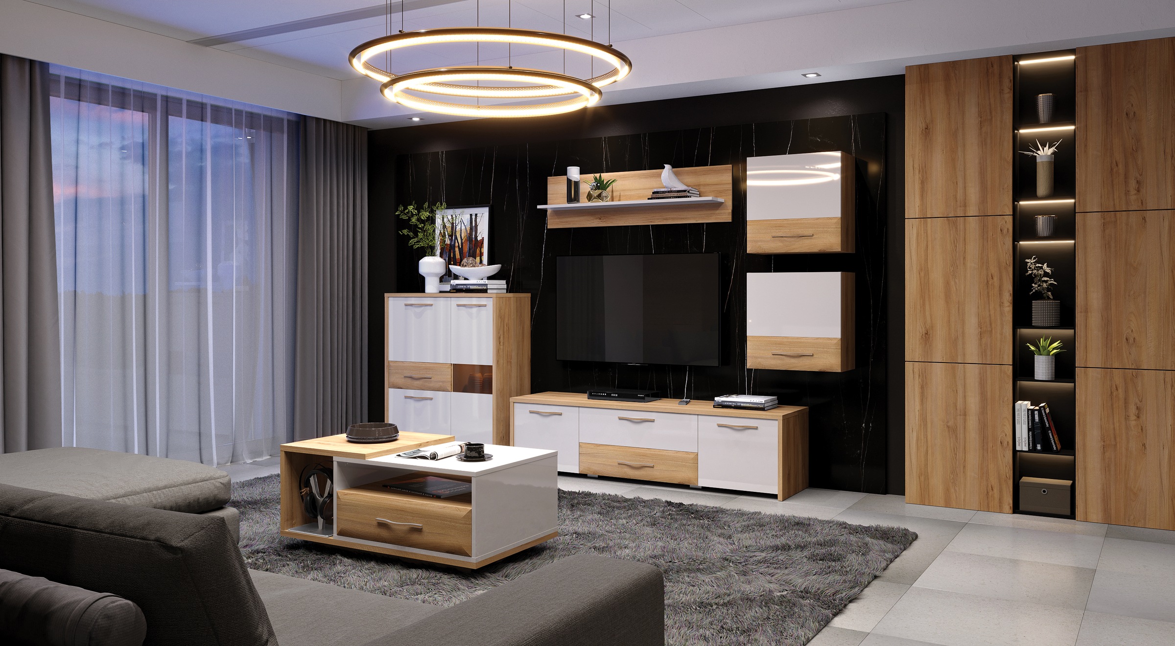 Home affaire TV-Board "Gala", (verschiedene Größen erhältlich), UV lackiert günstig online kaufen