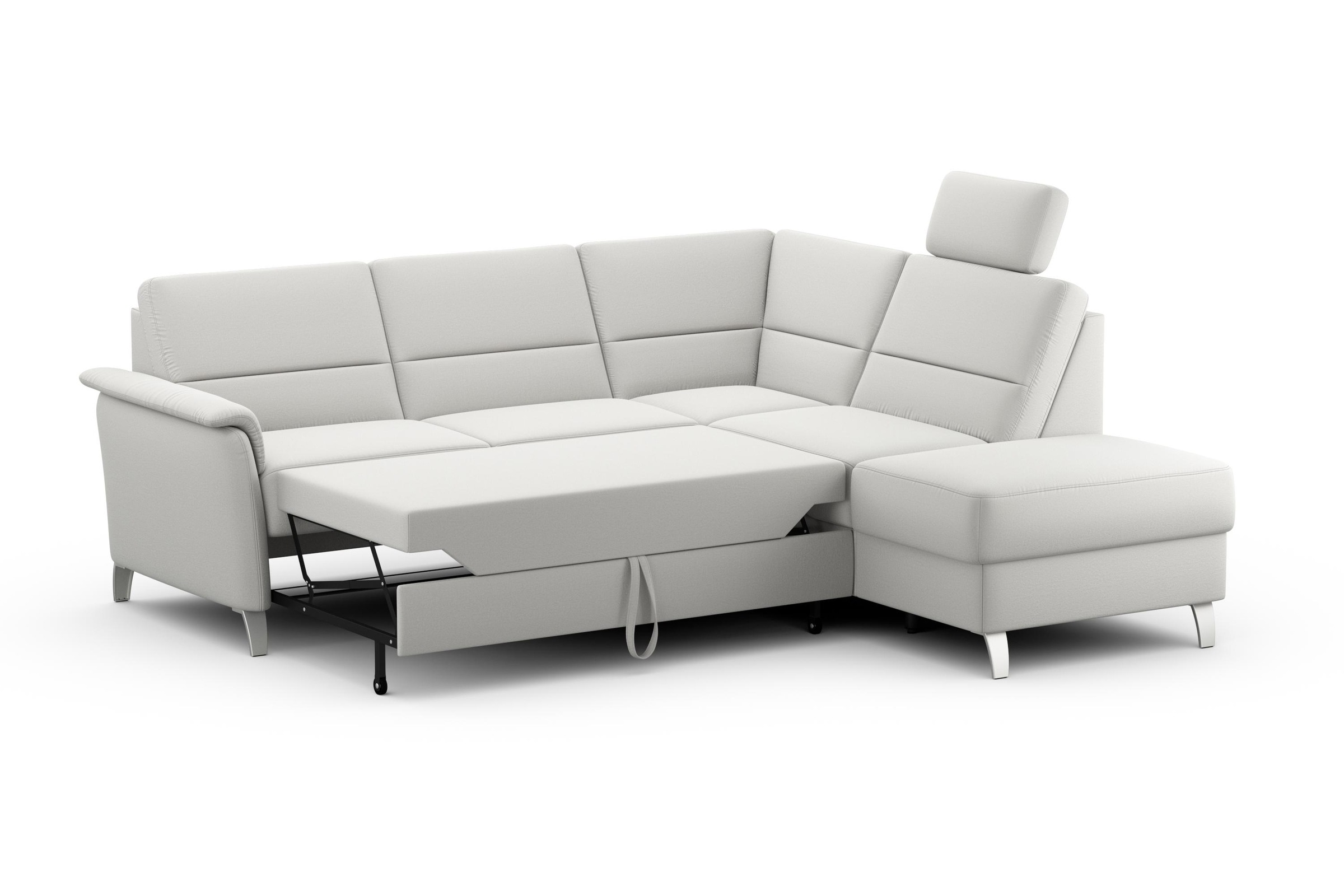 sit&more Ecksofa »Palmera L-Form«, Federkern, wahlweise mit Bettfunktion und mit/ohne Stauraum