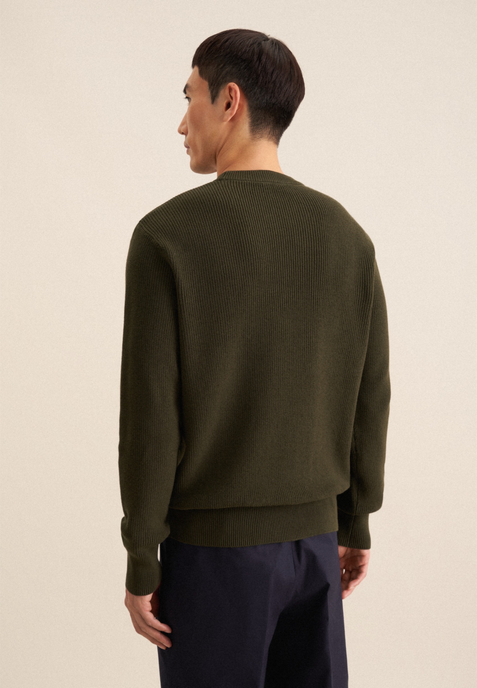 seidensticker Strickpullover, Rundhals Uni
