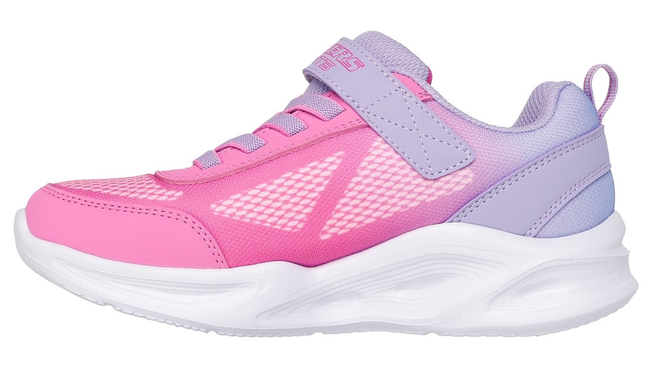 Skechers Sneaker »SKECHERS SOLA GLOW LIGHTS«, Slip-OnSneaker, Blink,-Klettverschluss, Größenschablone zum Download