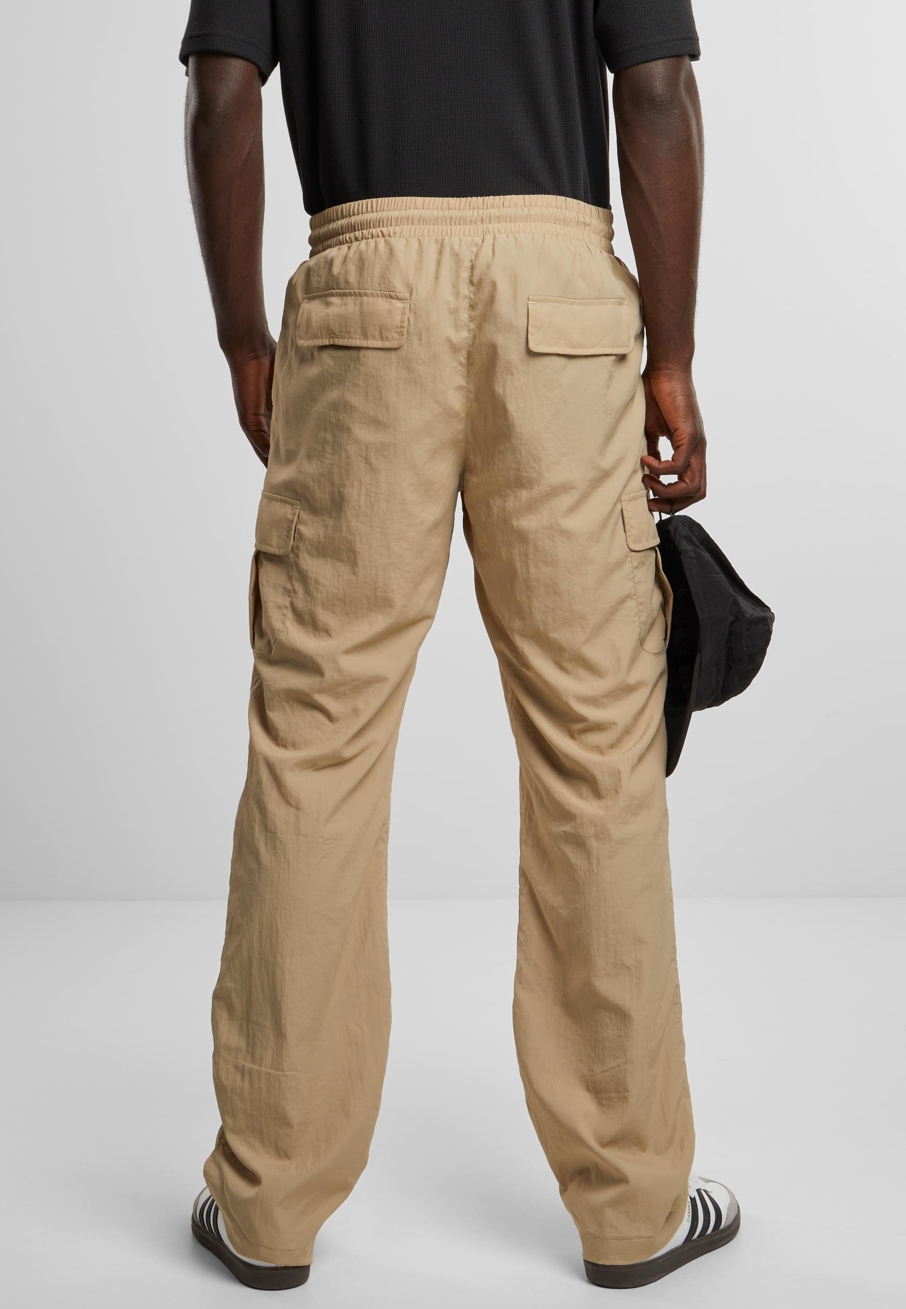 URBAN CLASSICS Cargohose »Urban Classics Herren Straight Leg Nylon Cargo Pants«, (1 tlg.)