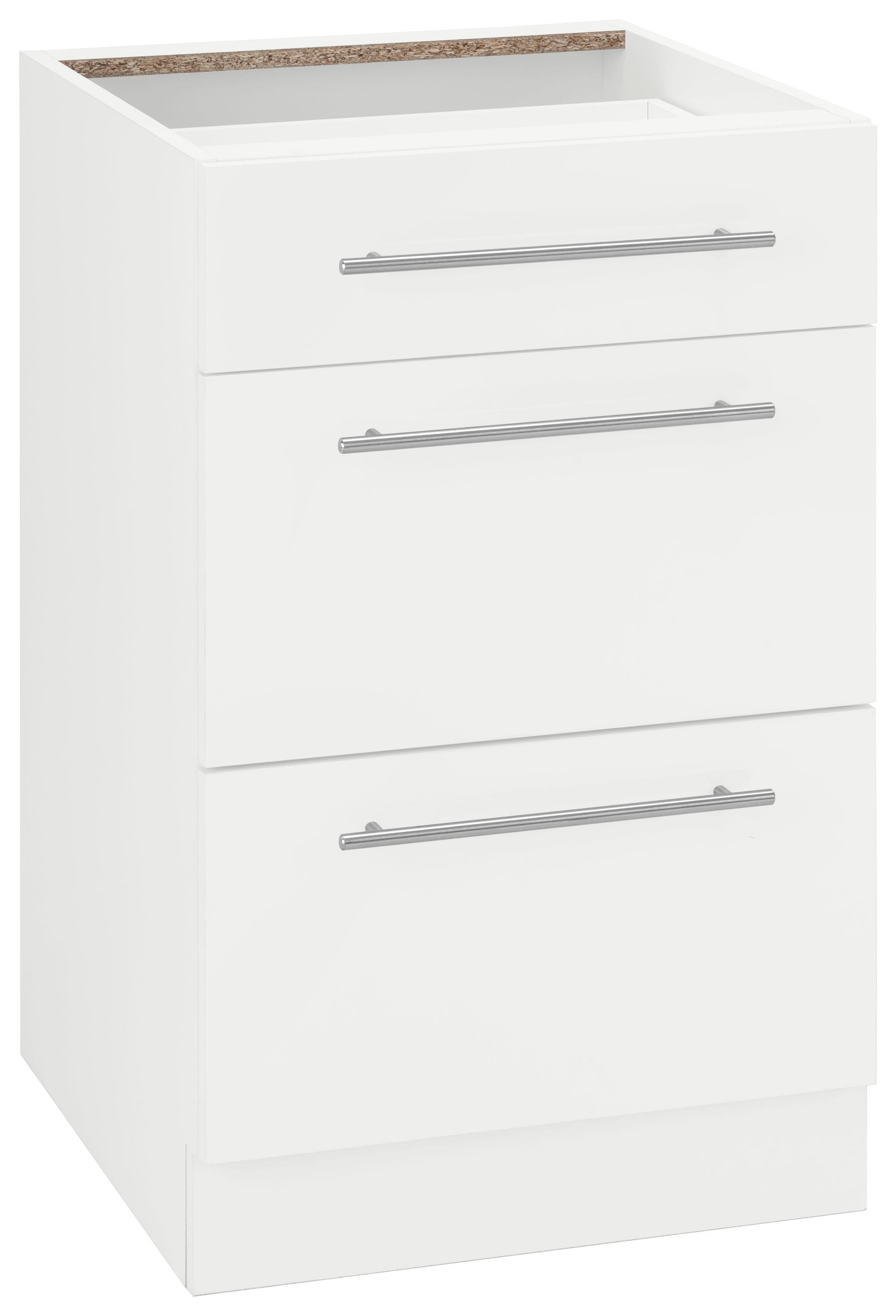wiho Küchen 1100000002199 "Flexi2, Breite 50 cm" 1 Schubkasten, 2 Auszüge
