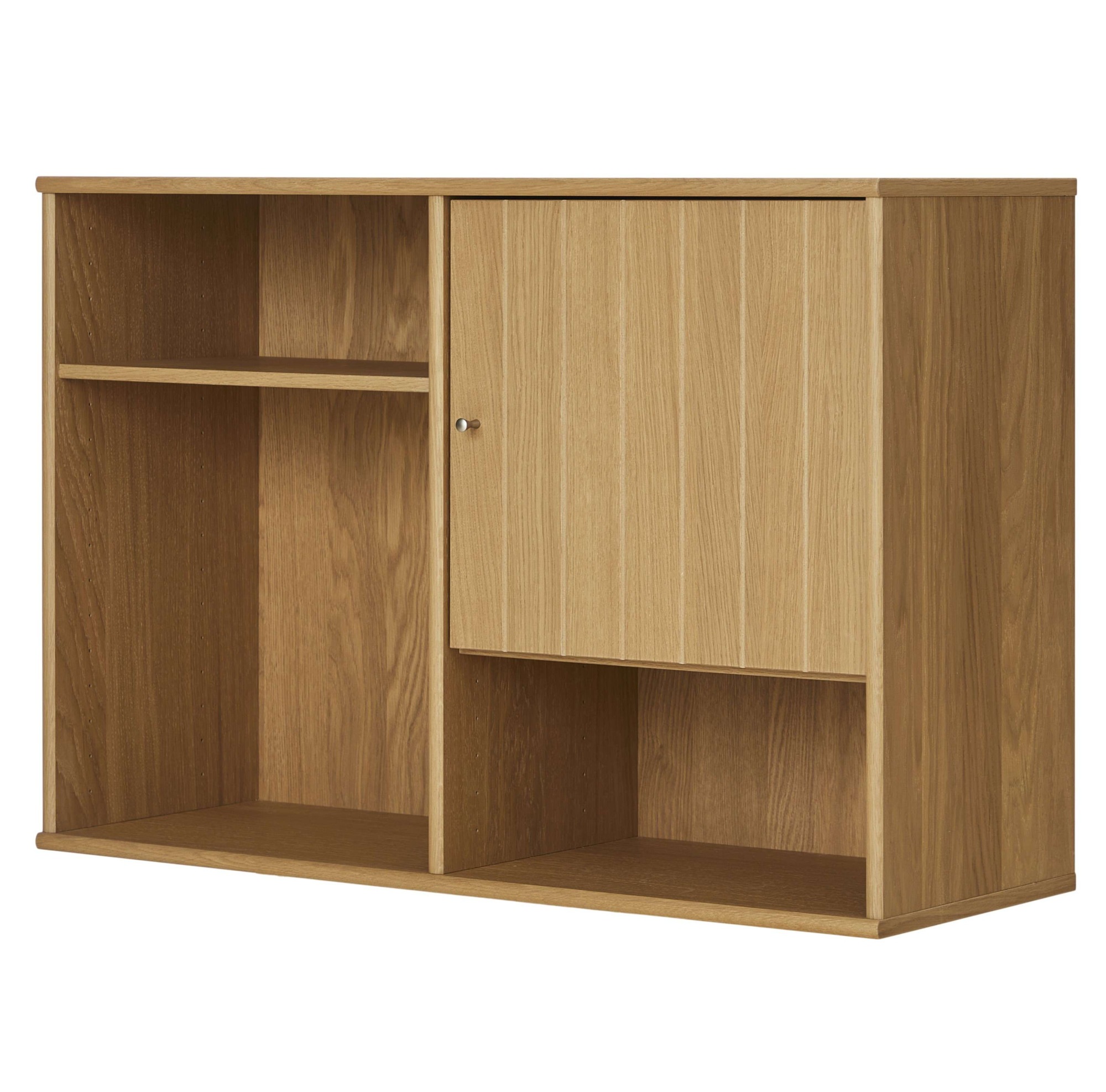 Hammel Furniture Sideboard »Mistral, Hochwertig Hängeregal, Wandregal, mit gerillteTür H: 38 cm«, und 2 verstellbare Einlegeböden, B: 61 cm, anpassungsbar Designmöbel