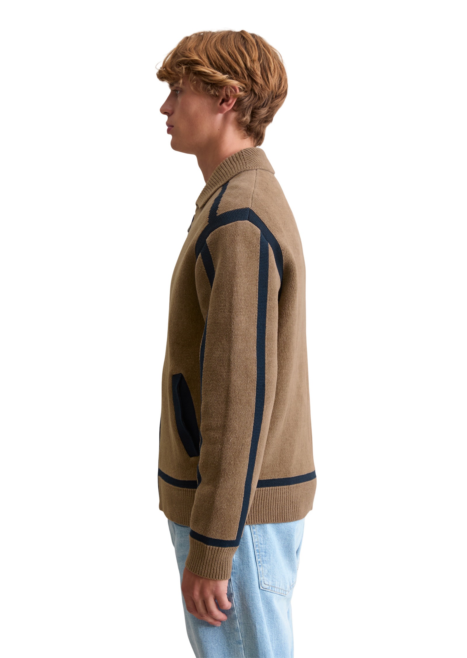 Marc OPolo DENIM Cardigan "aus weichem Bio-Baumwoll-Chenille" günstig online kaufen