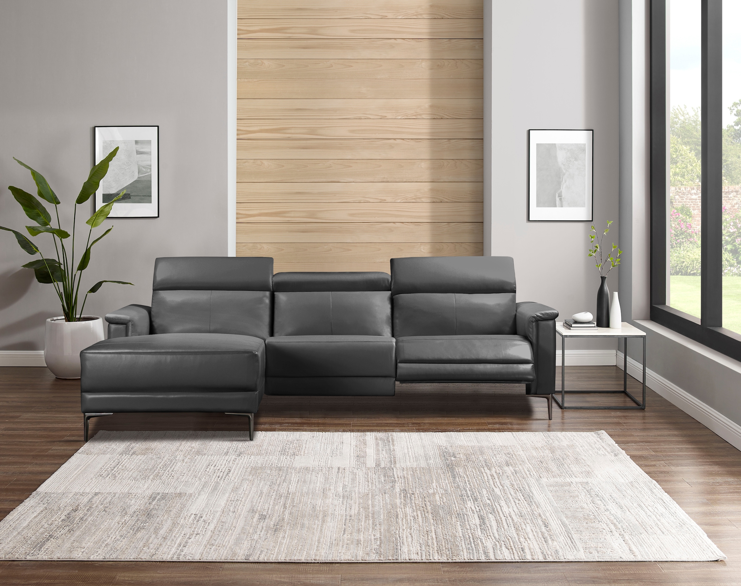 Places of Style Ecksofa Lund, mit man. o. elektr. Relaxfunktion und USB/ Kopfteilverstellung