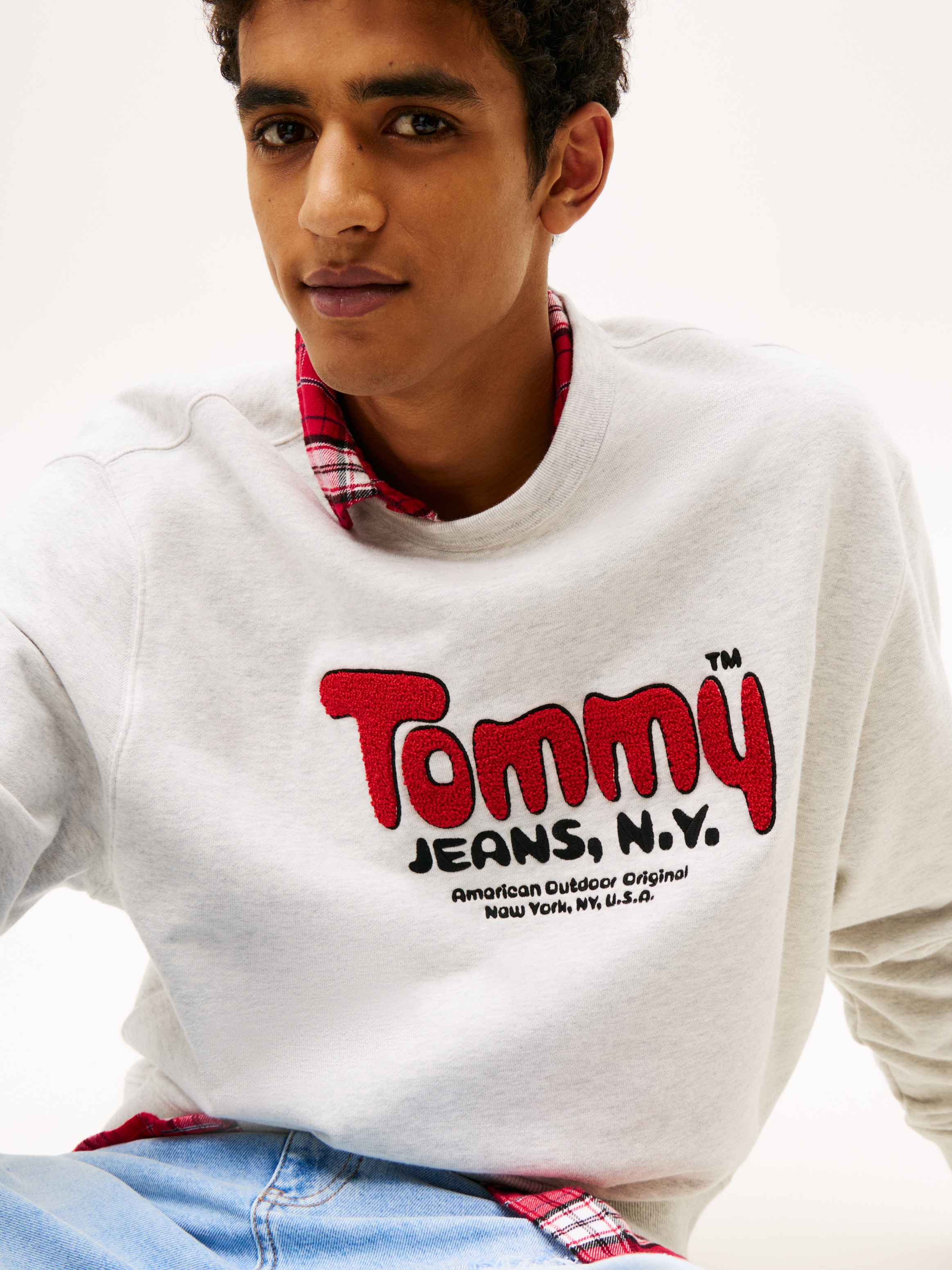 Tommy Jeans Sweatshirt "BOUCLE", Relaxed fit mit Rundhalsausschnitt günstig online kaufen