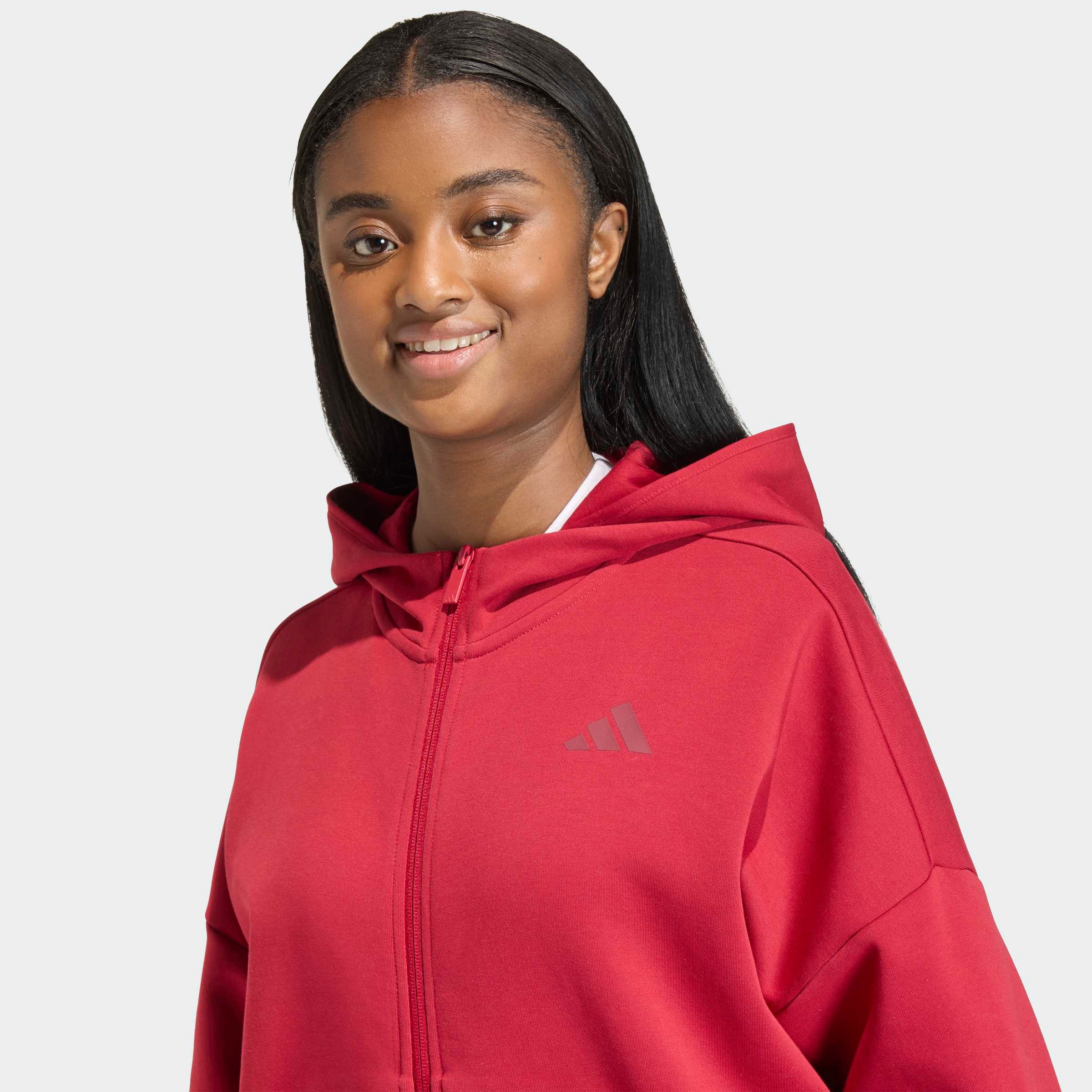 adidas Sportswear Kapuzensweatshirt »FUTURE ICONS SMALL LOGO FULL-ZIP«, mit Reißverschluss

