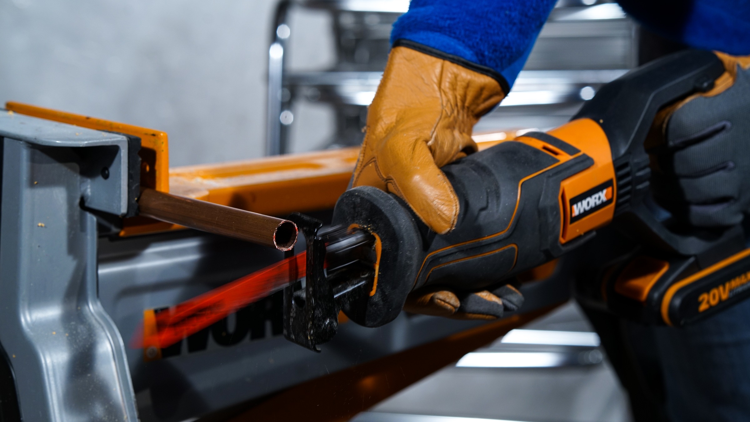 Worx Akku-Säbelsäge »WX500.9«, Hublänge 20 mm, variable Geschwindigkeit, ohne Akku & Ladegerät