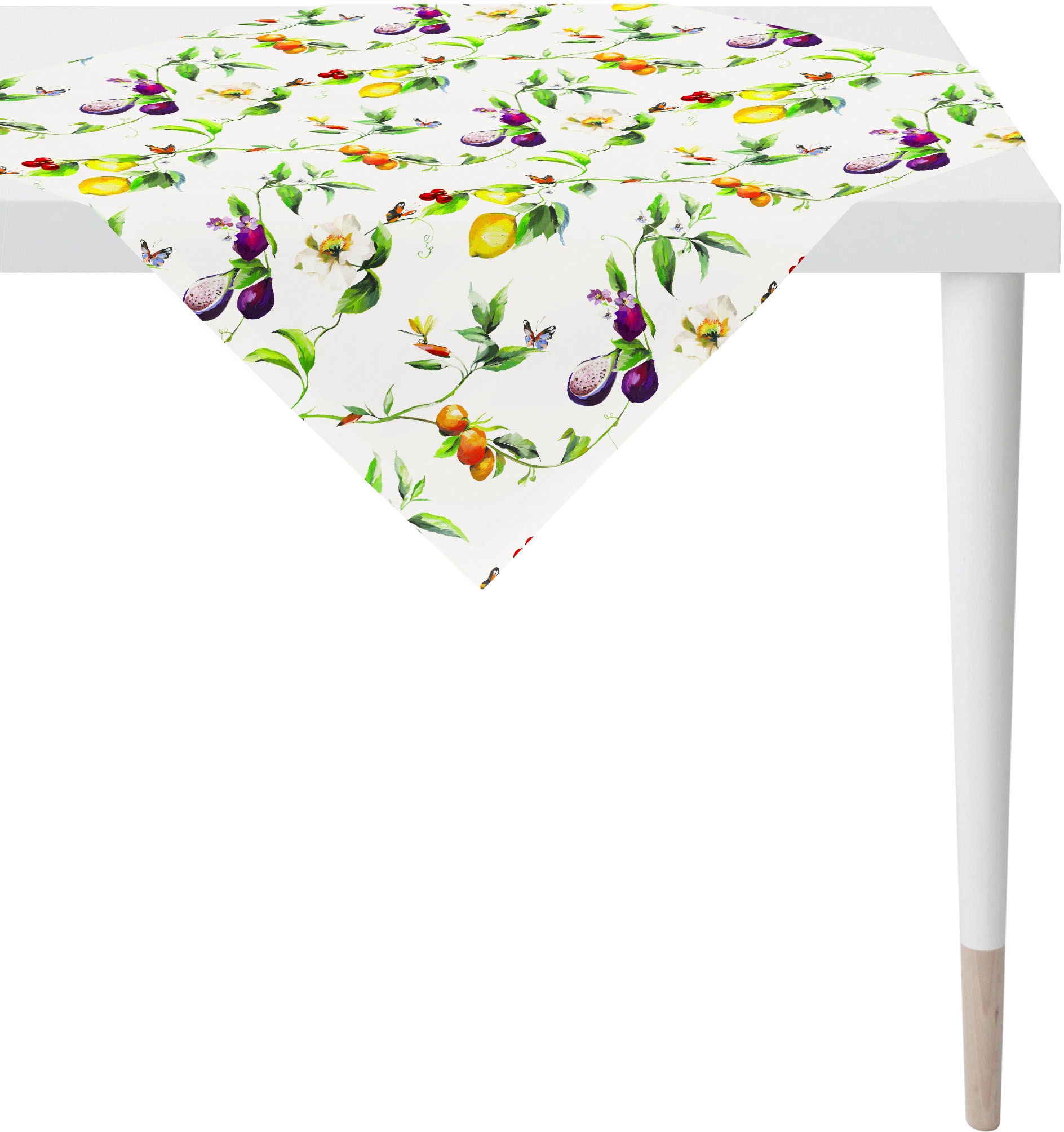 APELT Mitteldecke "6851 SUMMERTIME, Sommerdeko, Sommer" mit Blüten und Früc günstig online kaufen