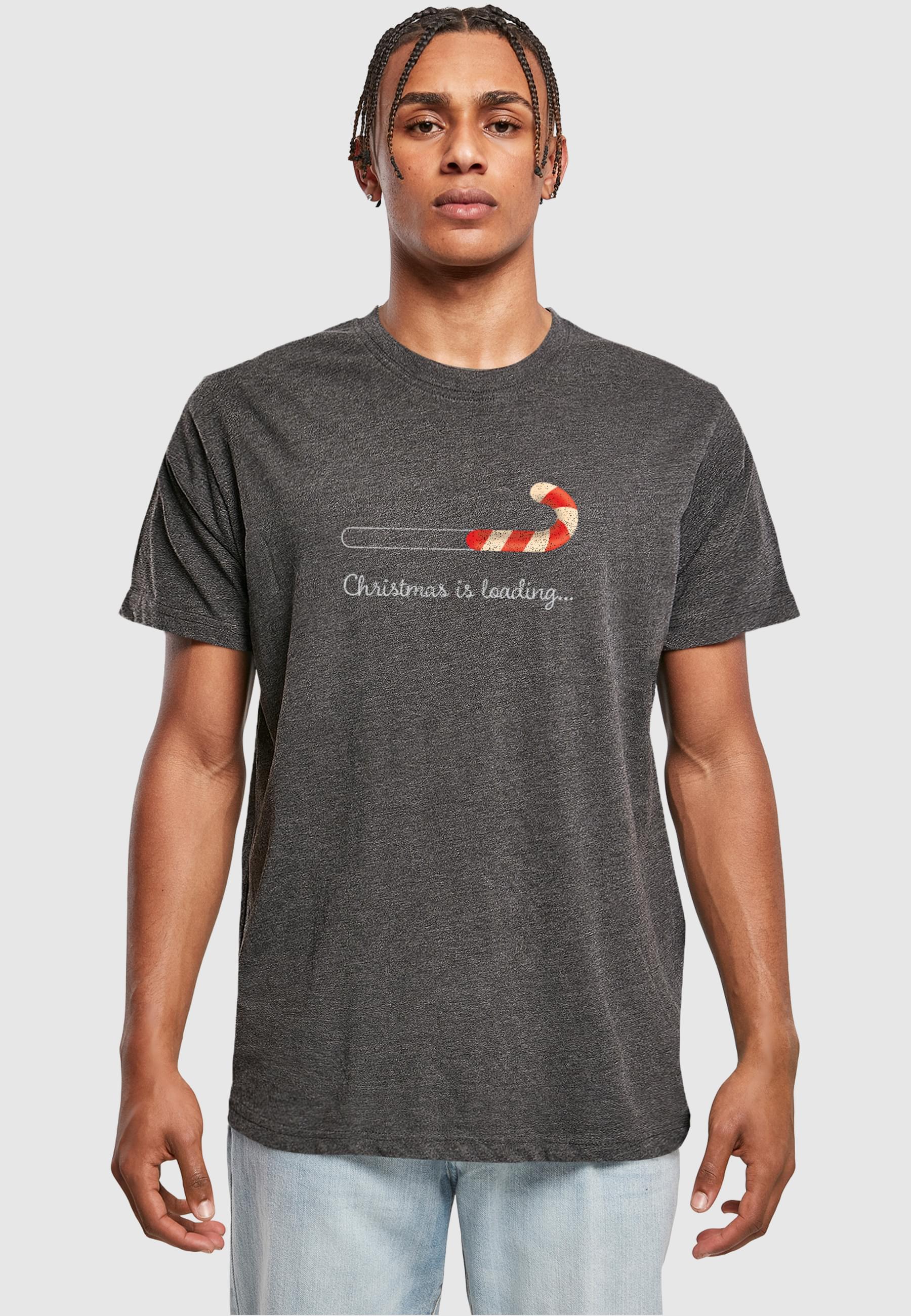Thumbnail - Merchcode T-Shirt "Merchcode Herren Christmas Loading T-Shirt Round Neck", (1 tlg.)