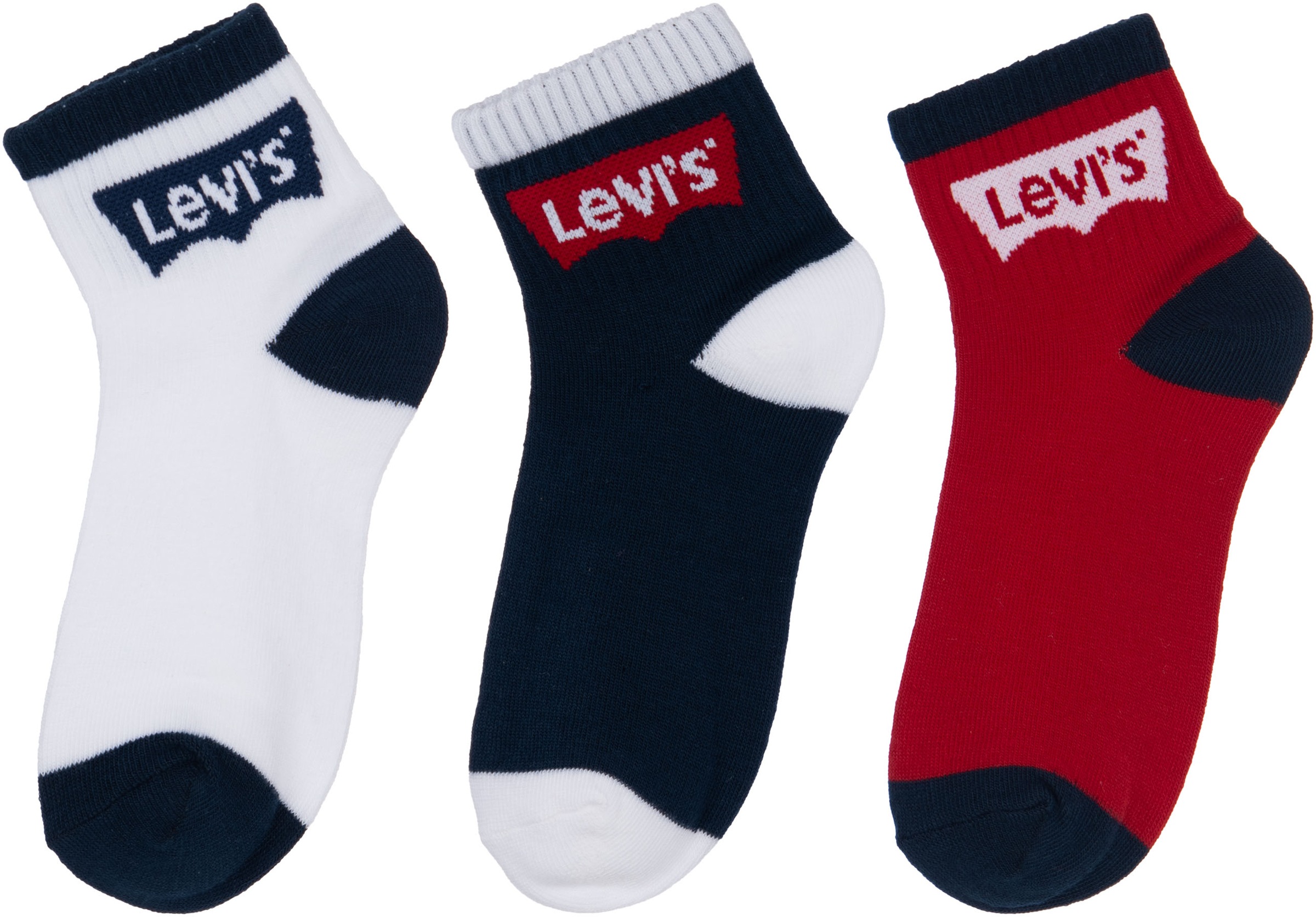 Levis Kids Socken "BATWING MID CUT3PK" Packung, 3 Stk. tlg. im 3er-Pack günstig online kaufen