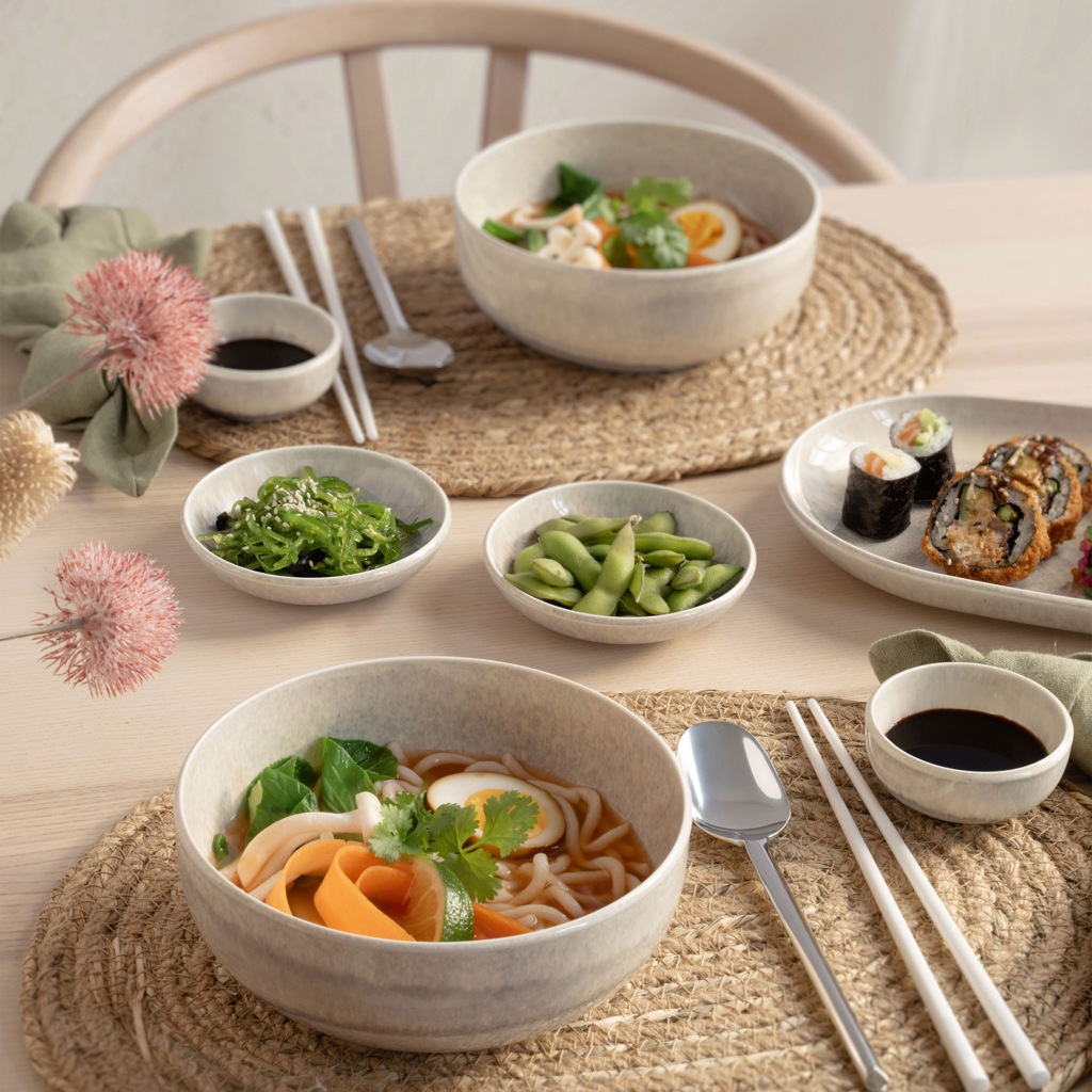 Villeroy & Boch Dipschale "Perlemor Sand 4 Stück" aus Porzellan
