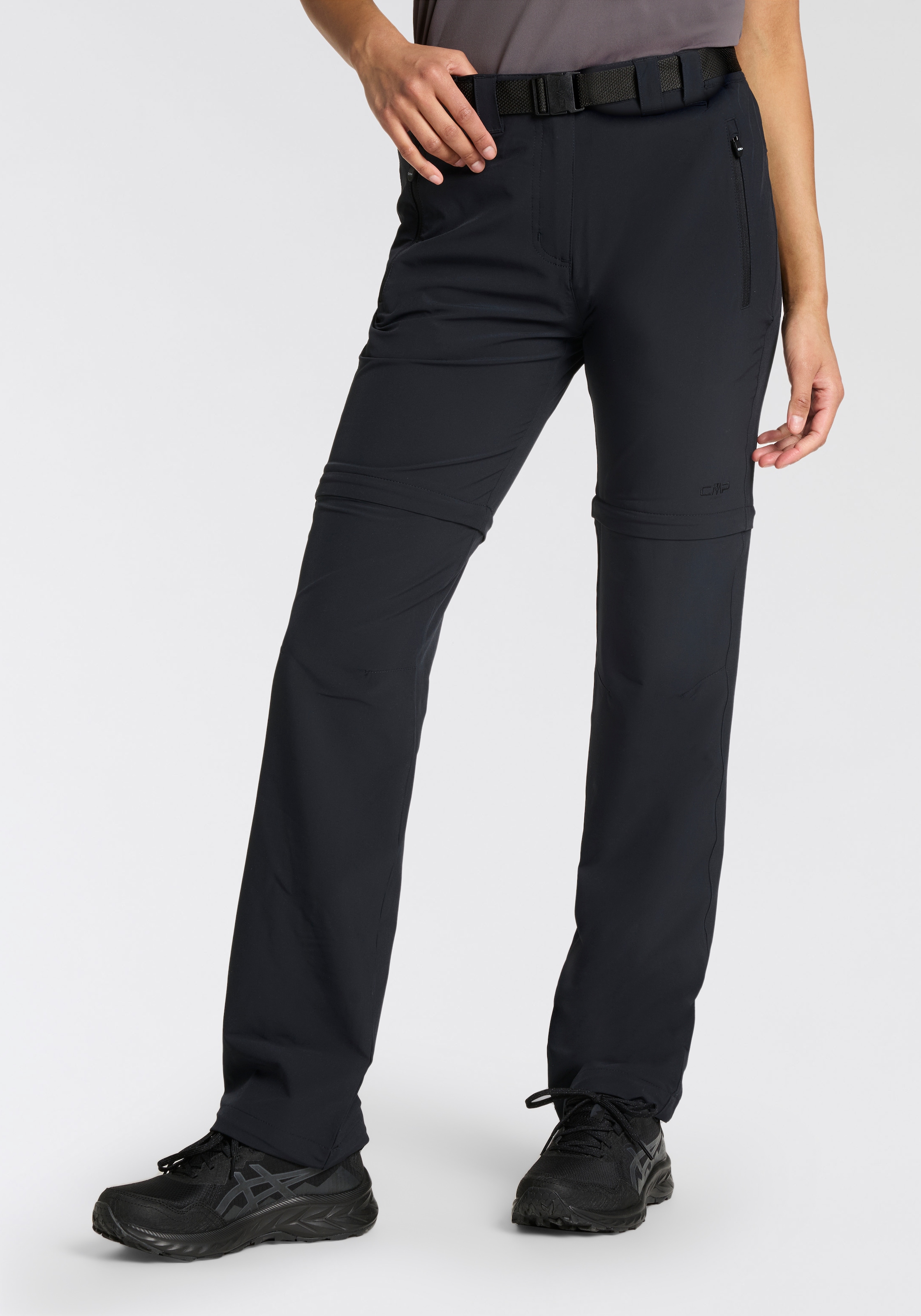 CMP Zip-off-Hose "WOMAN ZIP OFF PANT" mit Reißverschlusstaschen, elastisches Material, schnell trocknend