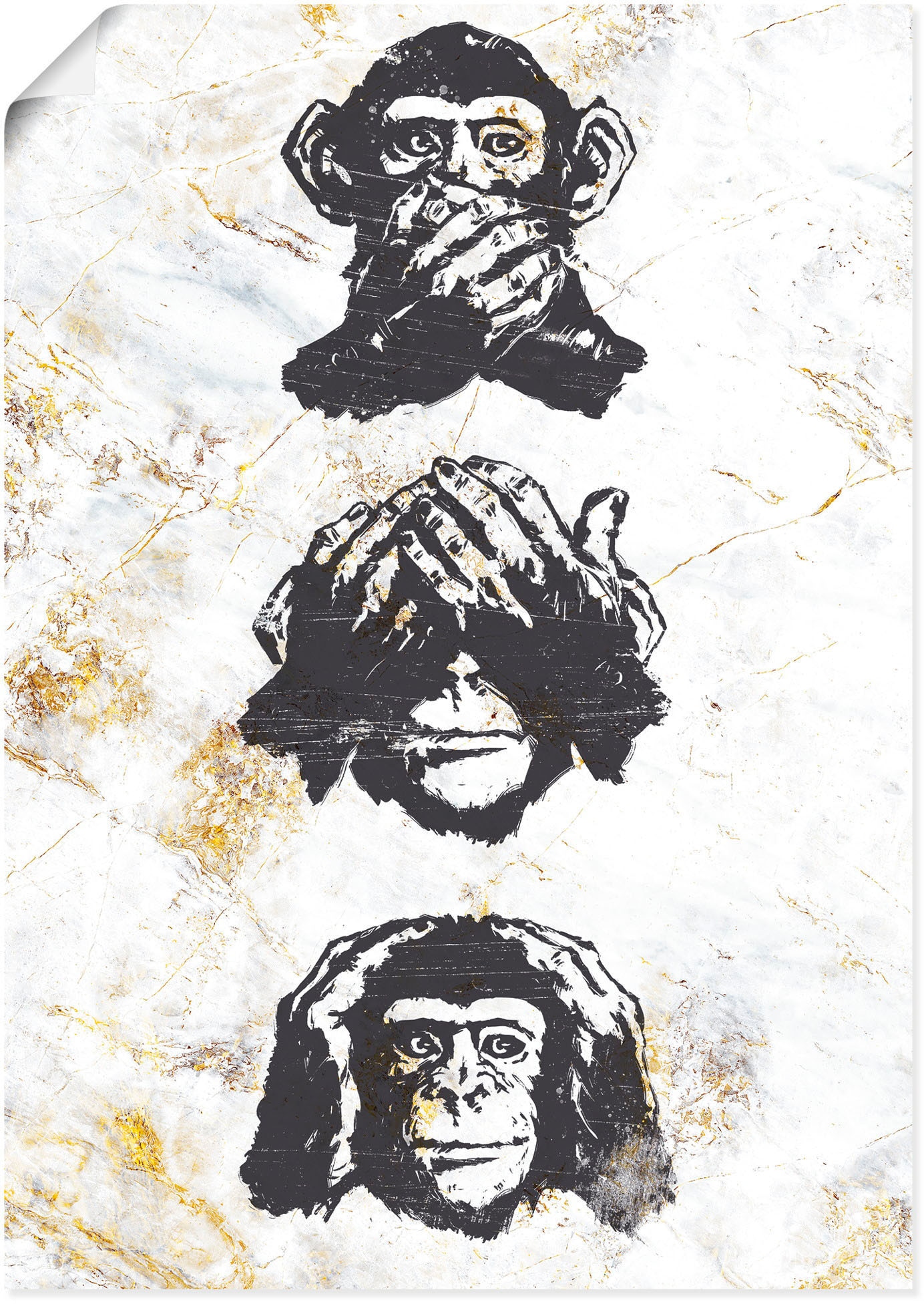 Leonique Poster »Affen«, Tiere, (1 St.)
