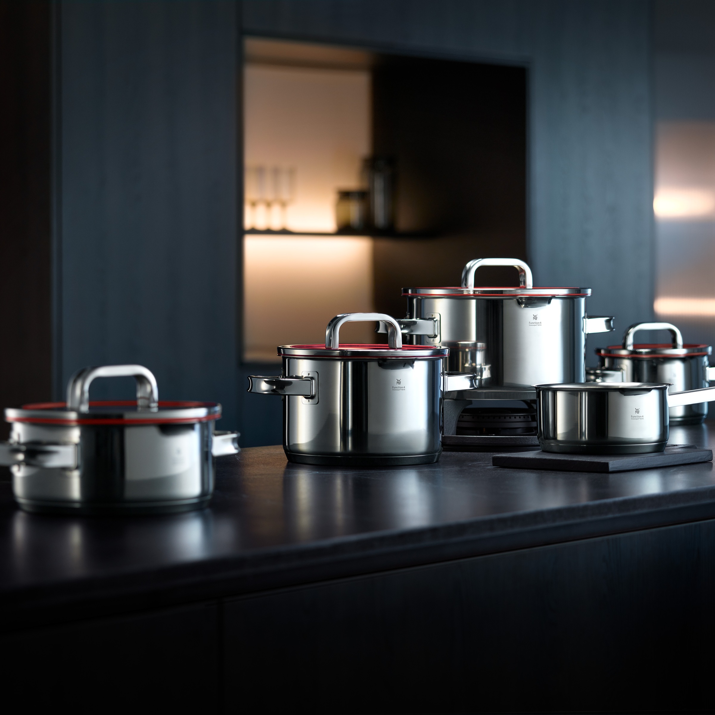 WMF Fleischtopf "Function 4" 2 Stk. tlg. Cromargan Edelstahl Rostfrei 18/10 günstig online kaufen