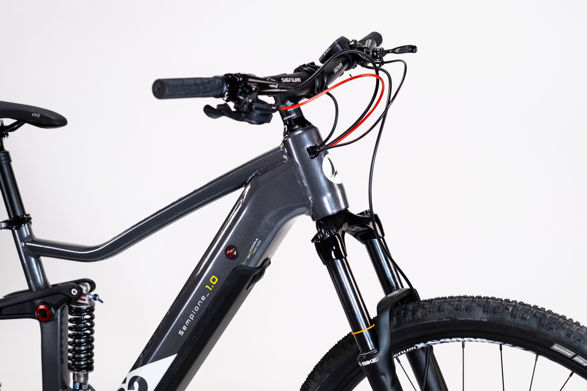 Lombardo »LOMBARDO SEMPIONE FULLY / BOSCH 500 Wh 29" grau 10 Gänge« 10 Gang Shimano DEORE RDM-6000 Schaltwerk Kettenschaltung Mittelmotor 250 W BOSCH PERFORMANCE LINE  36 V/250 W, Mittelmotor